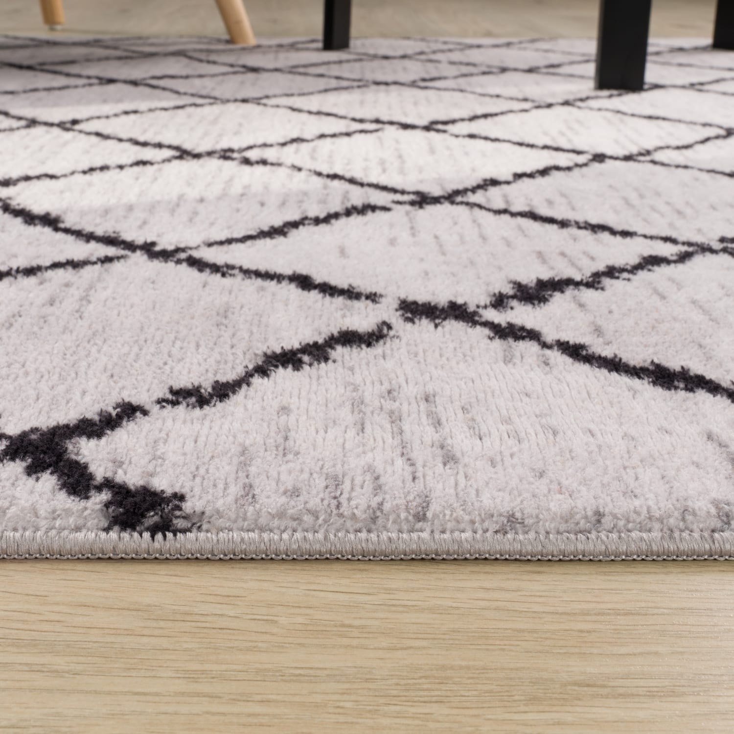 Moderner-Teppich Malaga Grau