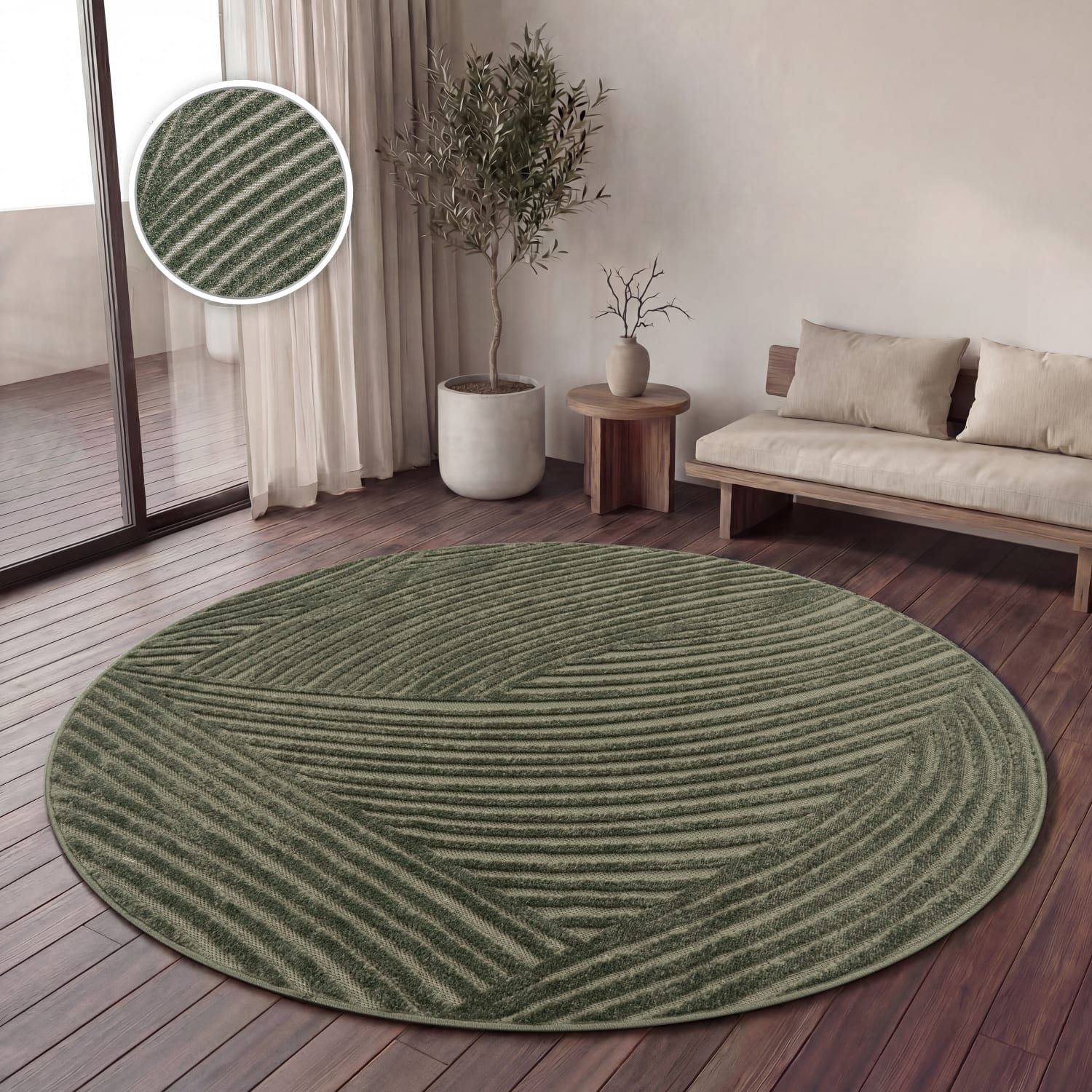 In- & Outdoor-Teppich Cotton Grün