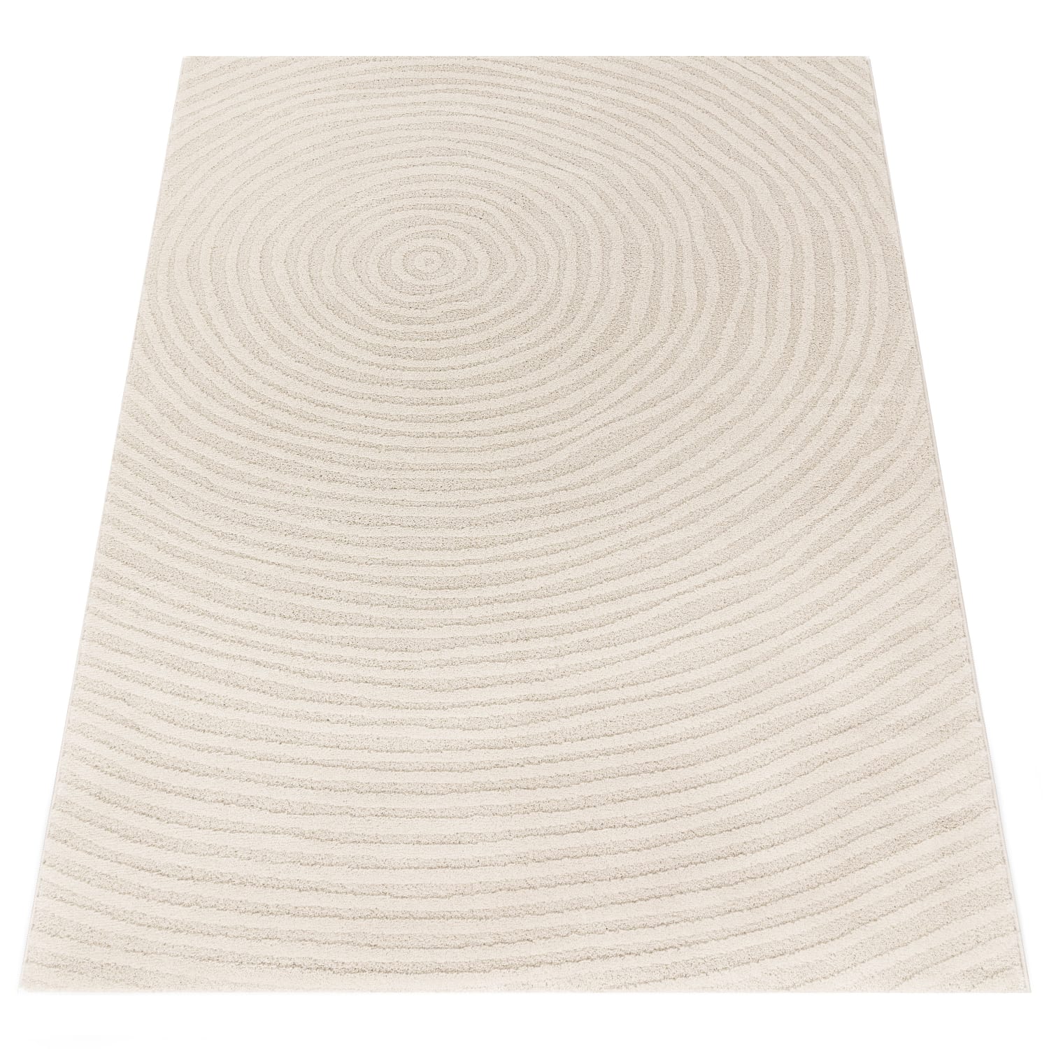 Moderner-Teppich Aura Creme