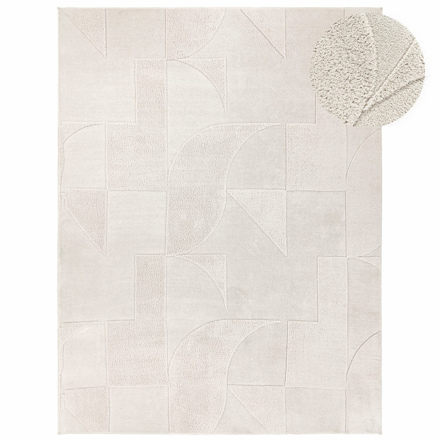 Moderner-Teppich Tokio Creme