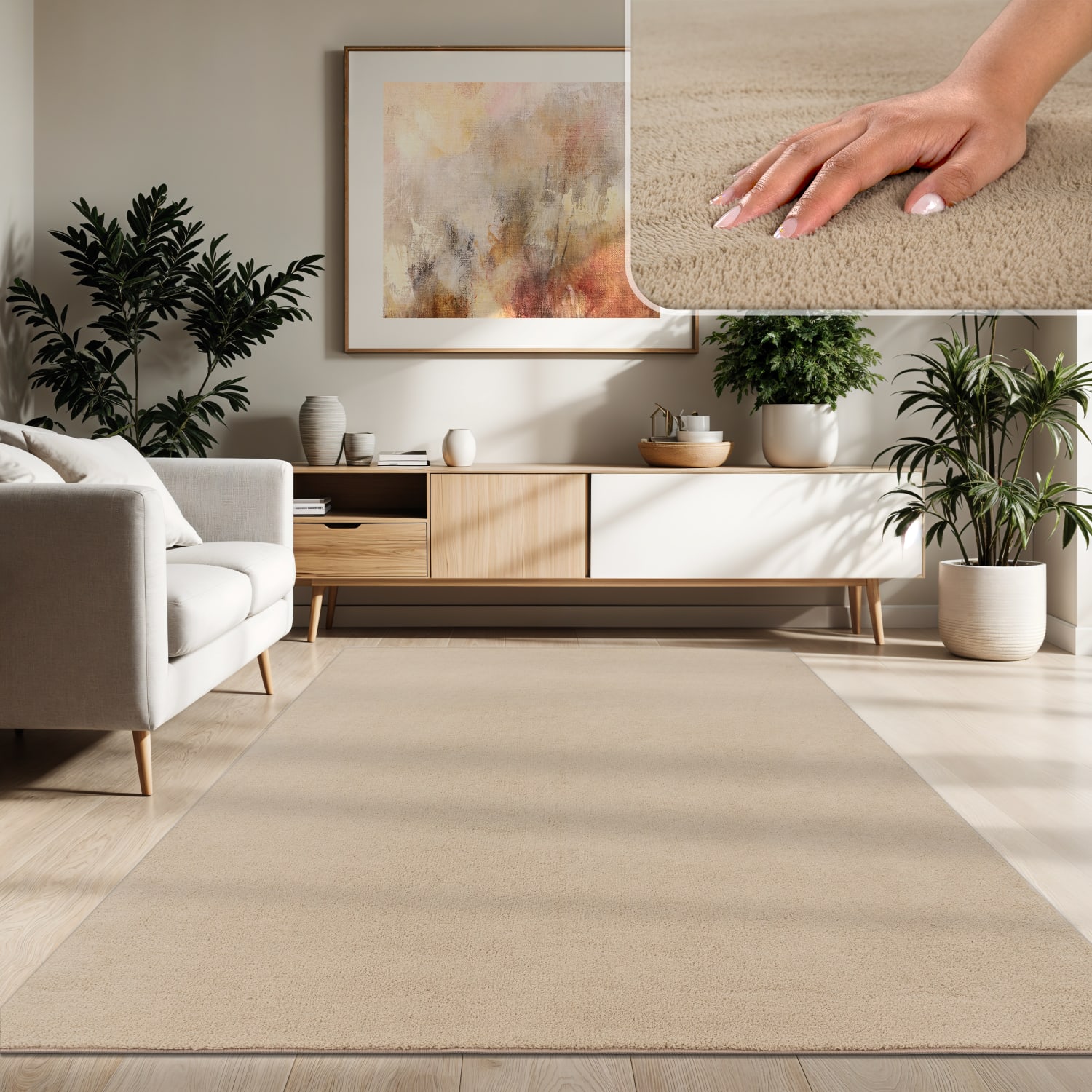 Teppich Cadiz Dunkel-Beige