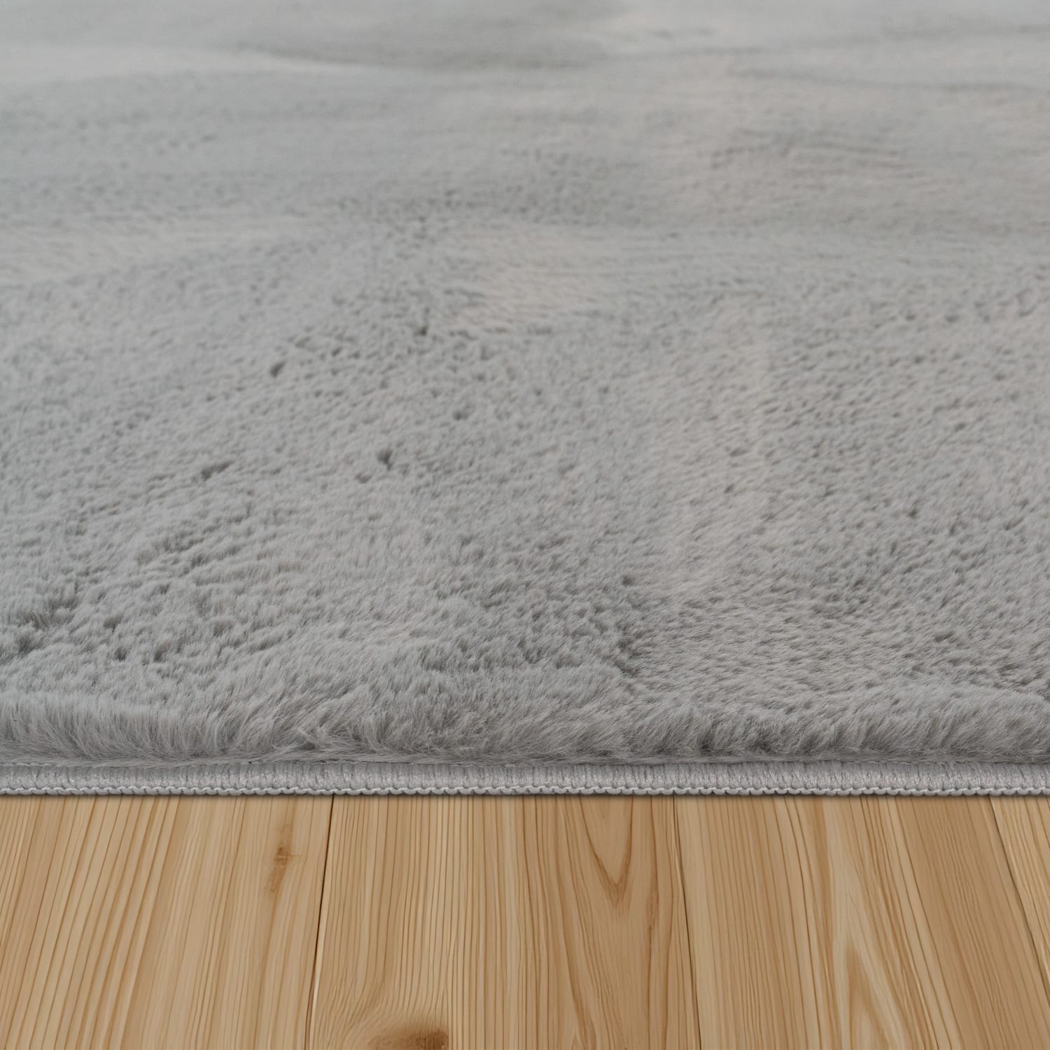 Flauschteppich Soft Grau