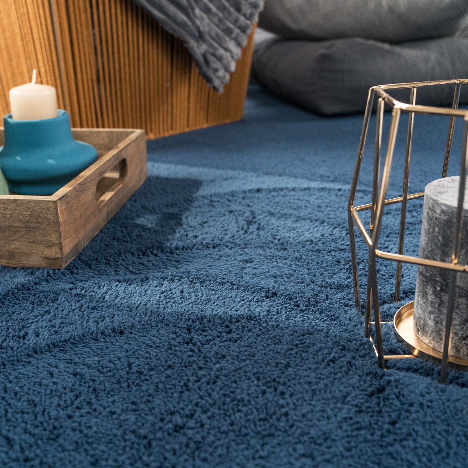 Teppich Cadiz Navy-Blau