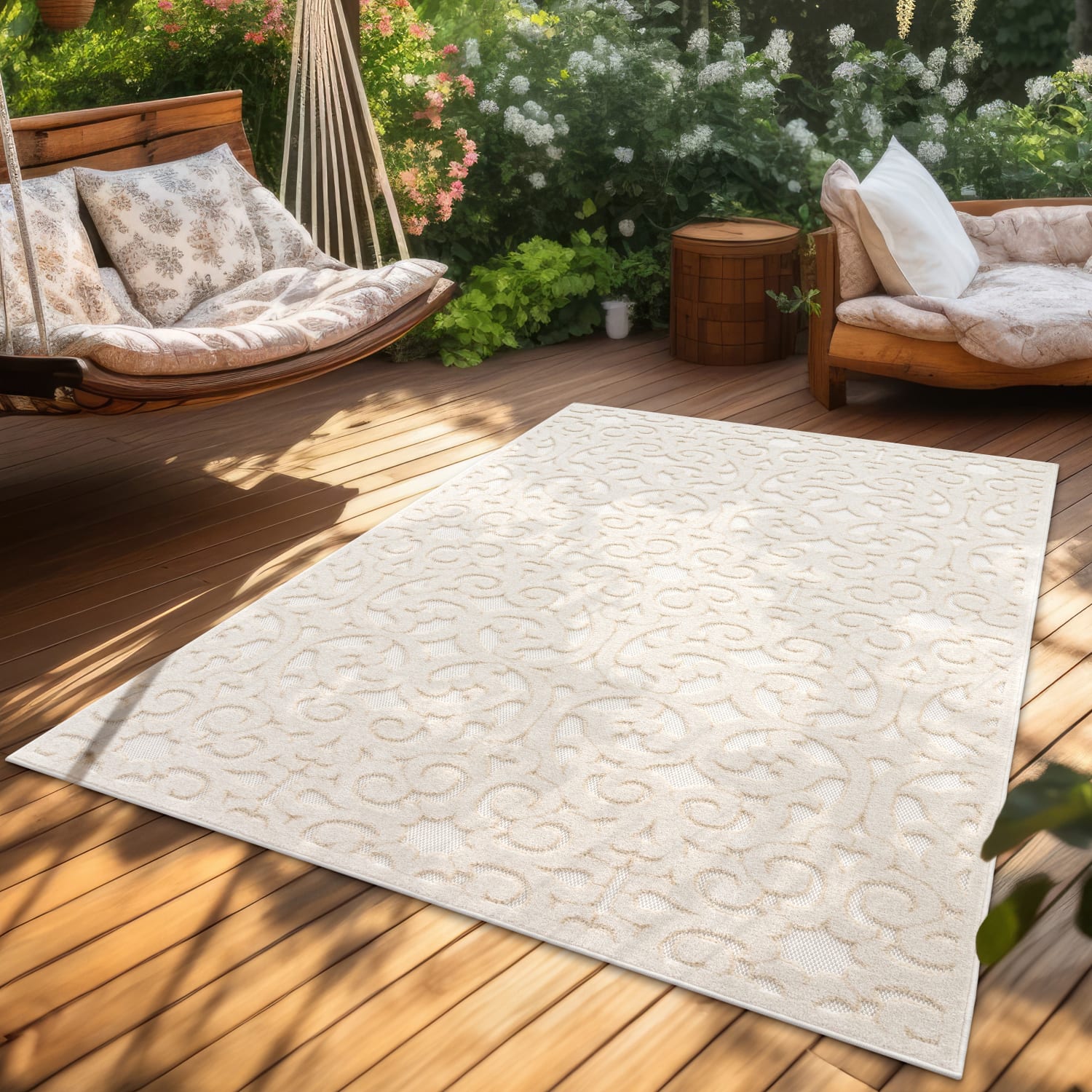 In- & Outdoor-Teppich Cotton Creme