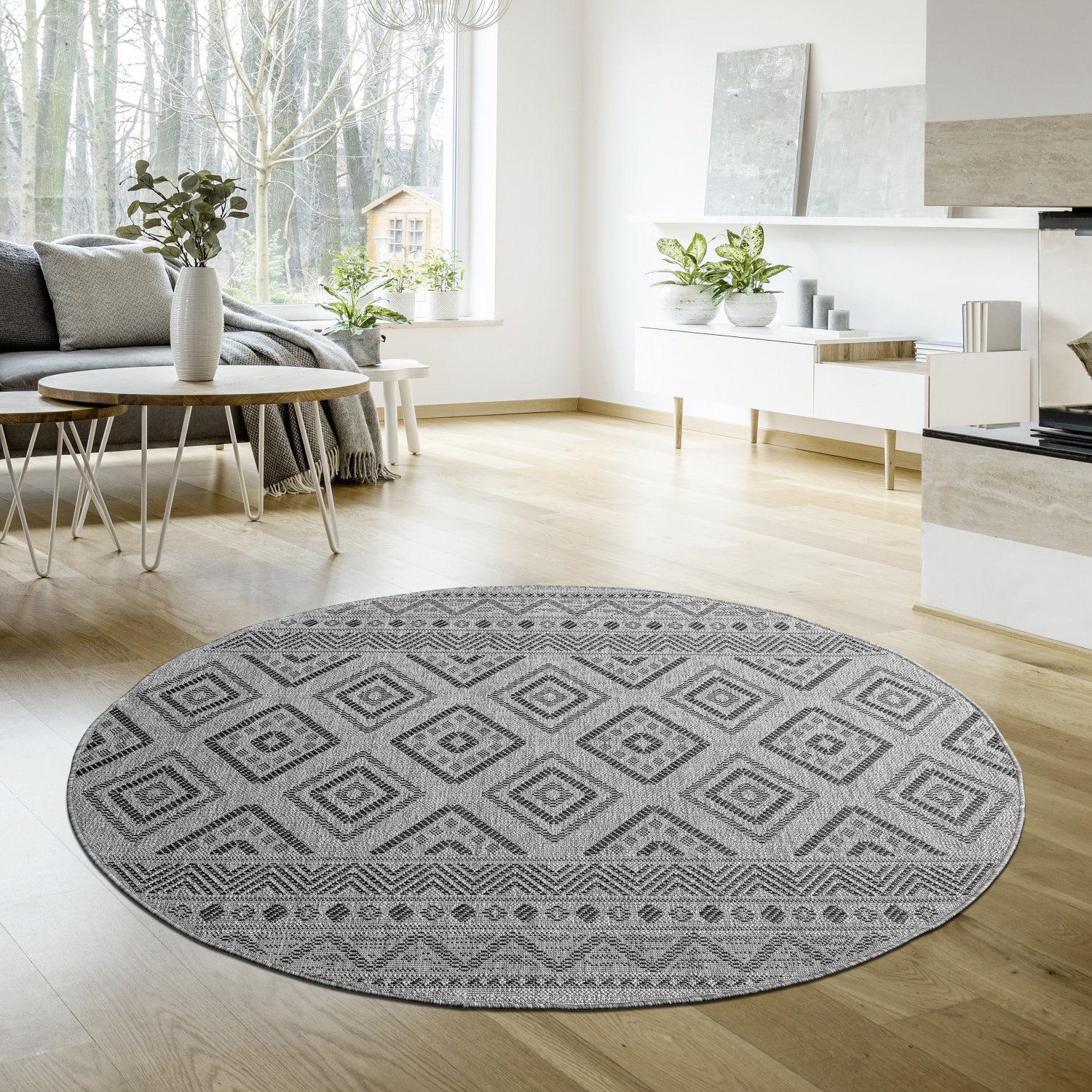 In- & Outdoor-Teppich Vermont Anthrazit