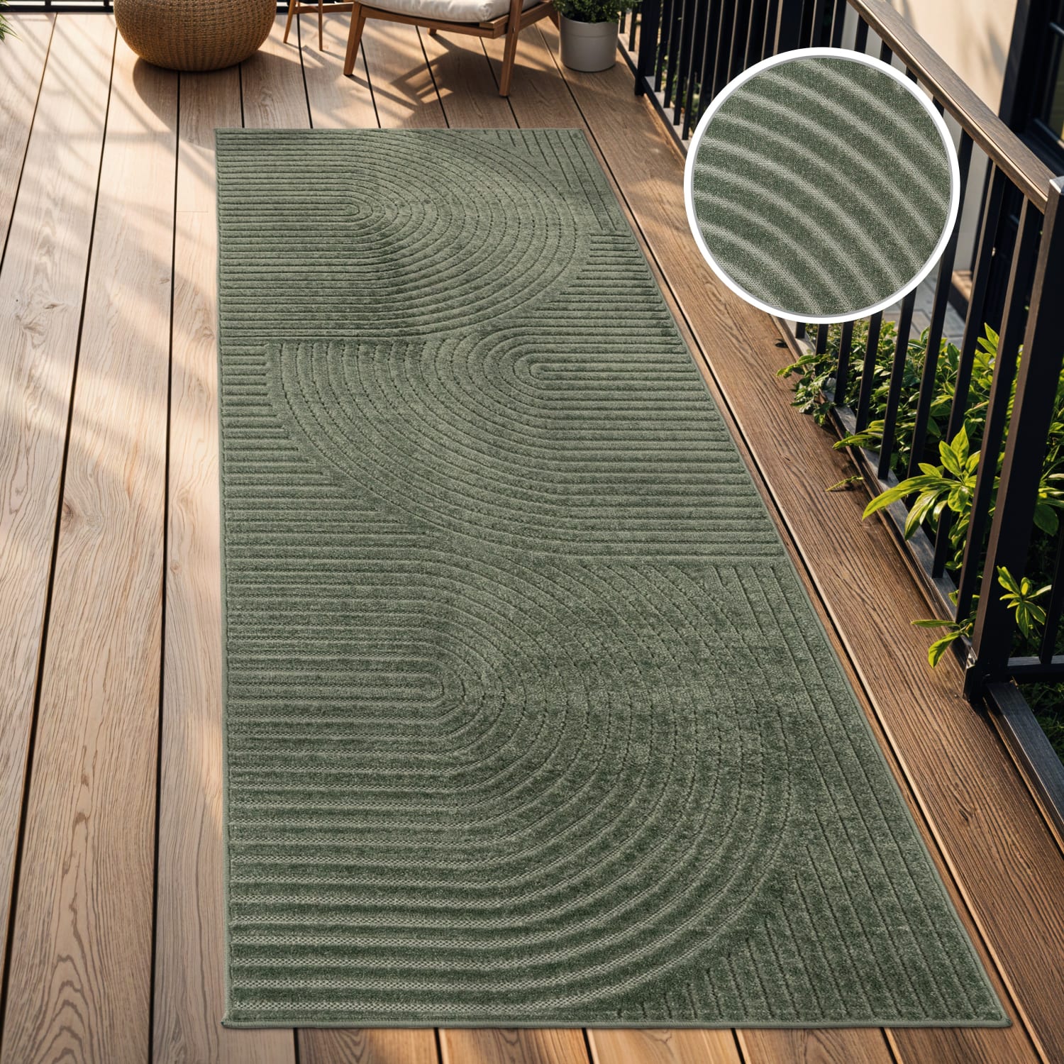 In- & Outdoor-Teppich Cotton Grün