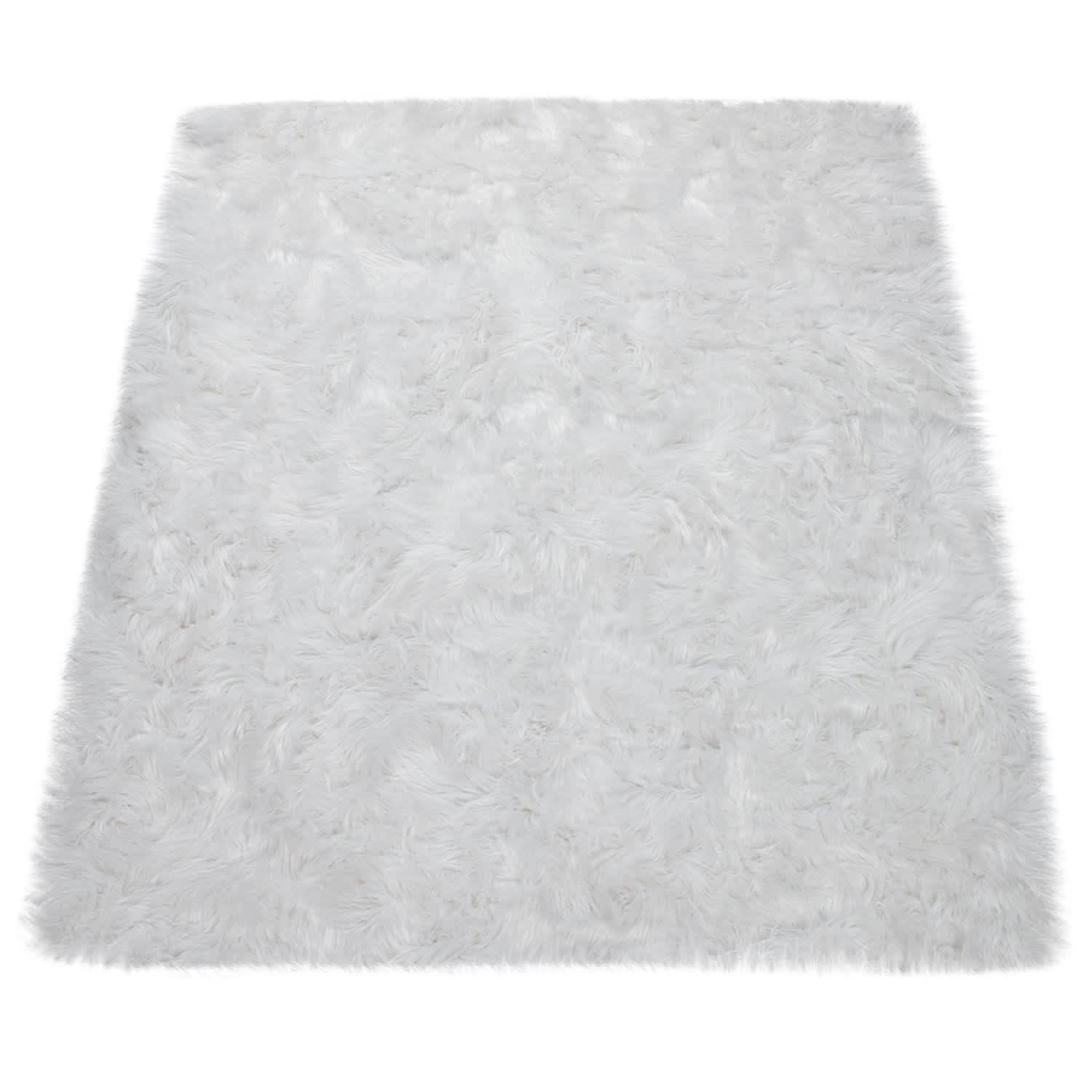 Hochflorteppich Playa Weiß