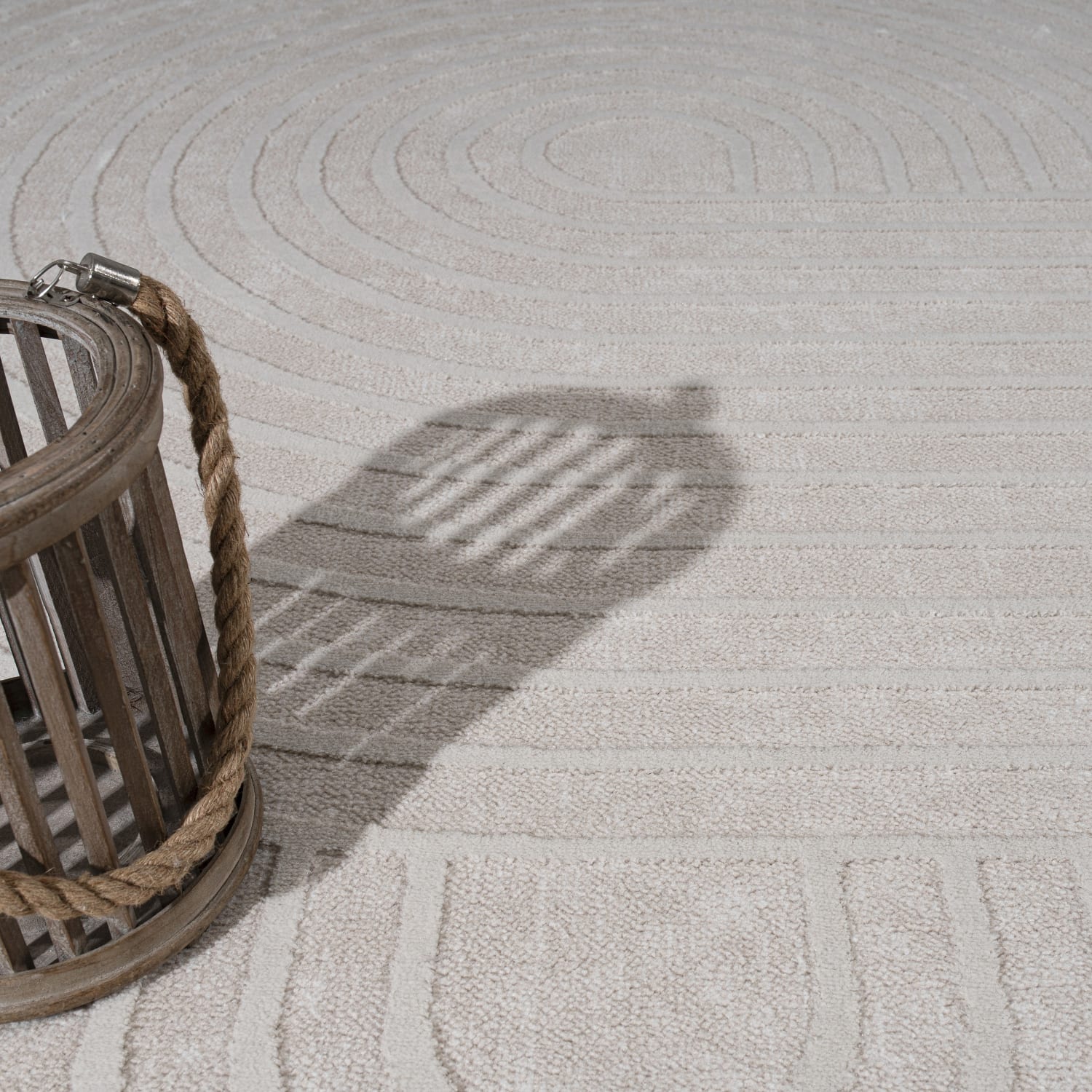 Moderner-Teppich Santorini Creme