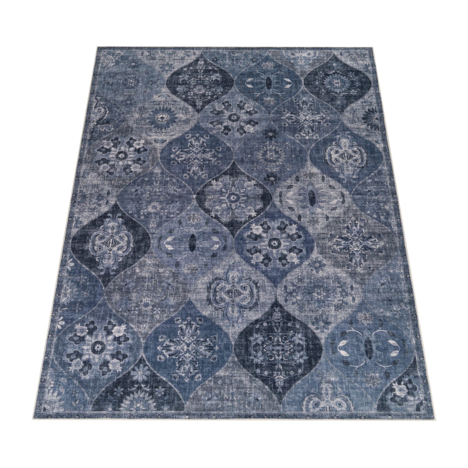 Teppich waschbar Semer Blau