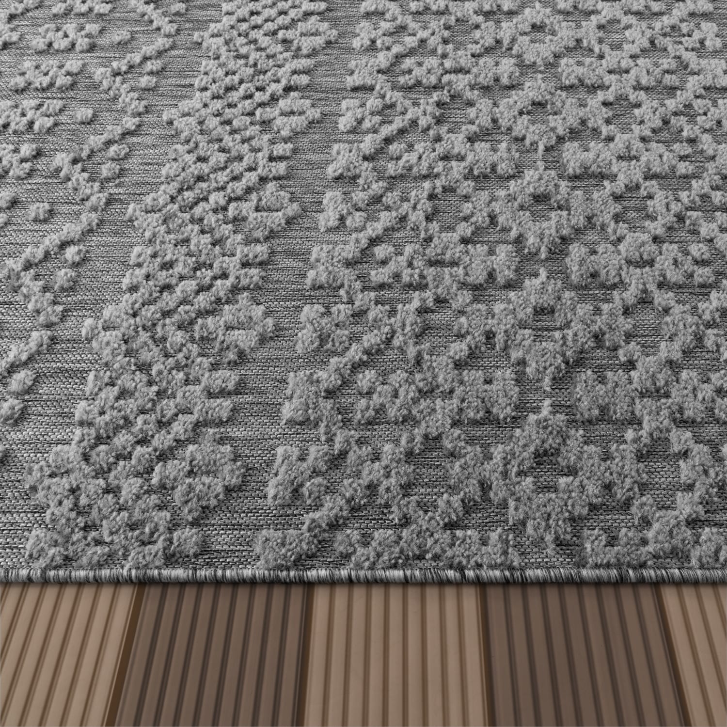 In- & Outdoor-Teppich Stilo Anthrazit