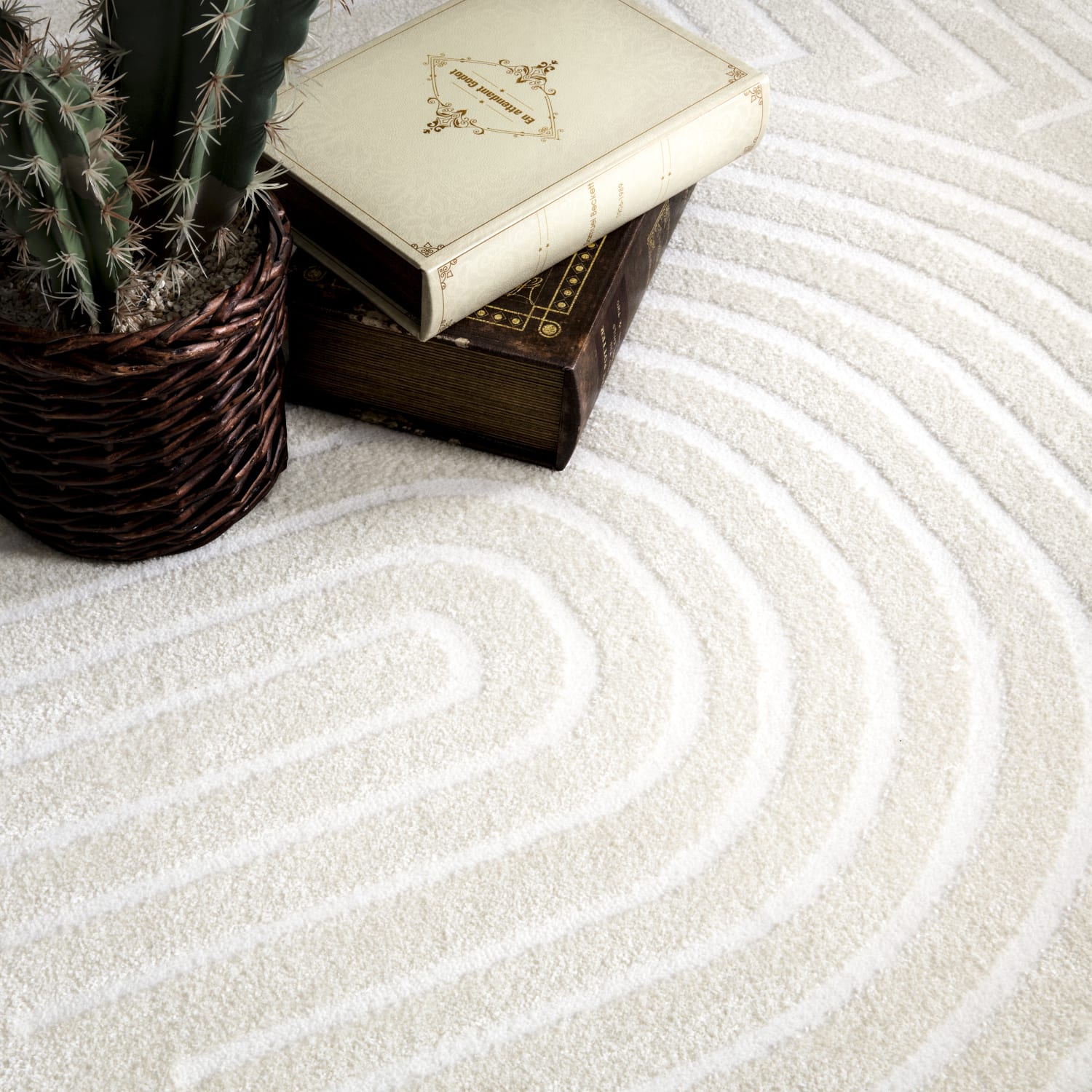 Moderner-Teppich Luzern Creme