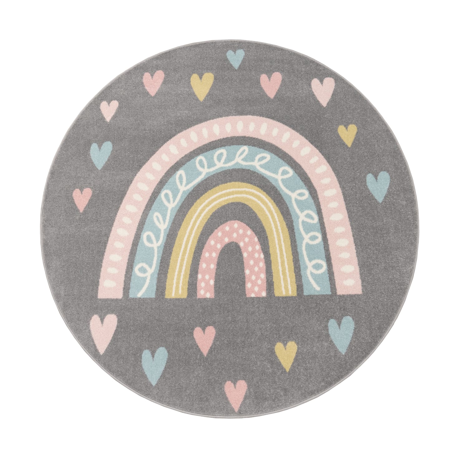 Kinder-Teppich Nino Grau