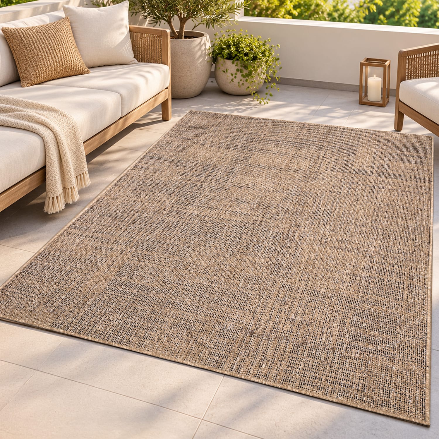 In- & Outdoor-Teppich Aachen Beige
