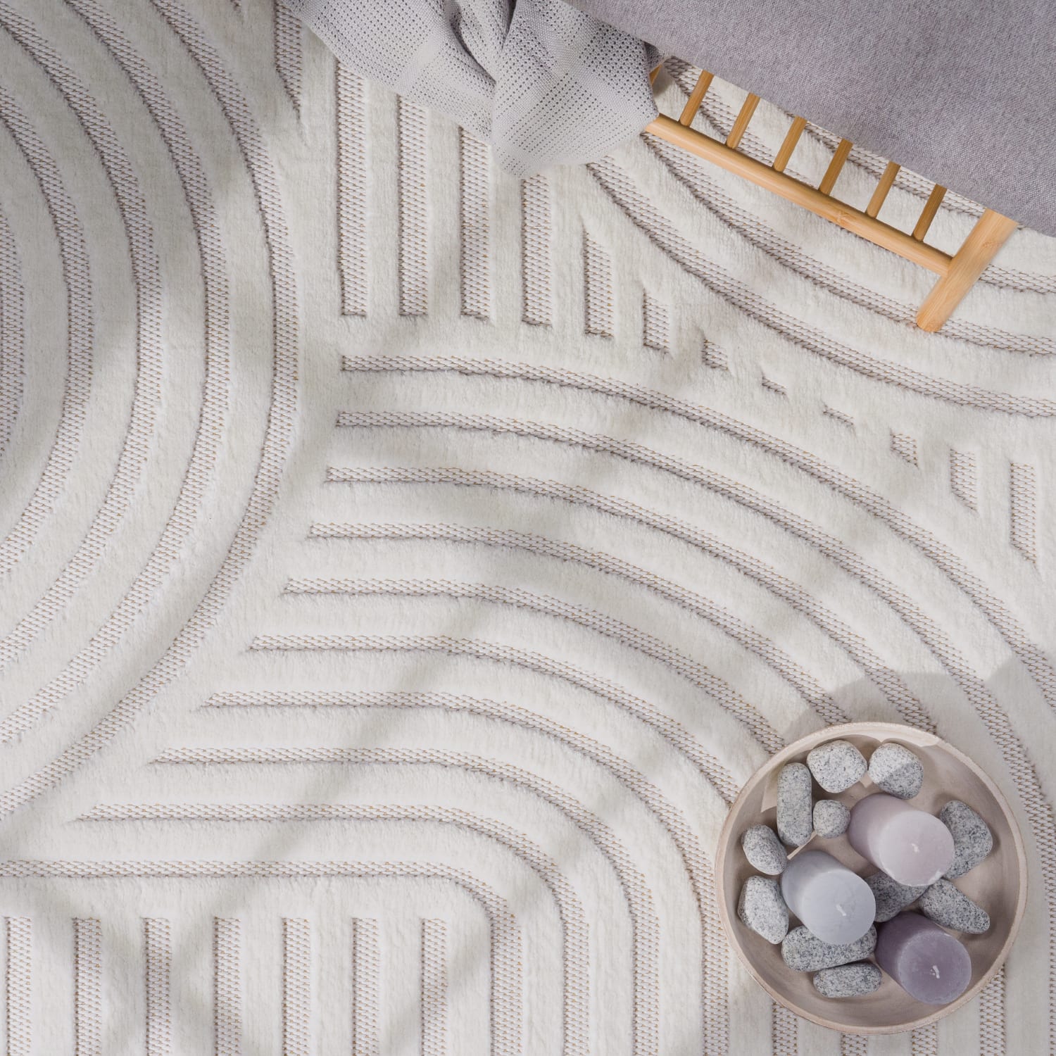 In- & Outdoor-Teppich Livorno Creme