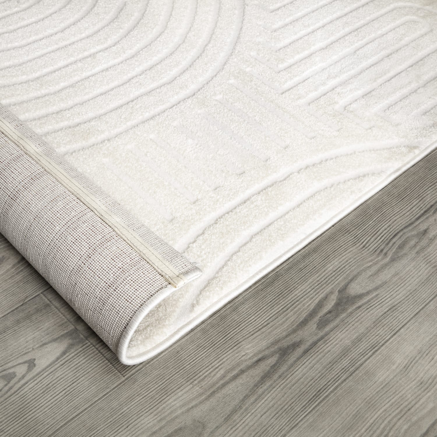 Moderner-Teppich Luzern Creme