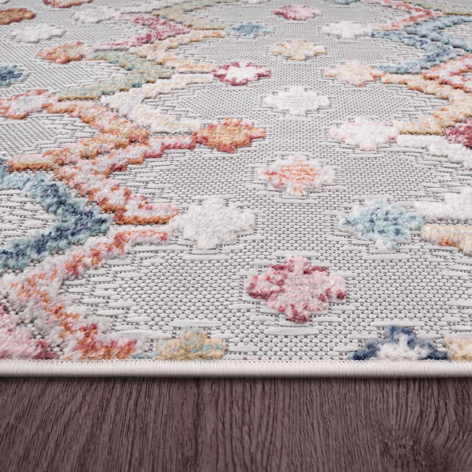 In- & Outdoor-Teppich Fusion Mehrfarbig