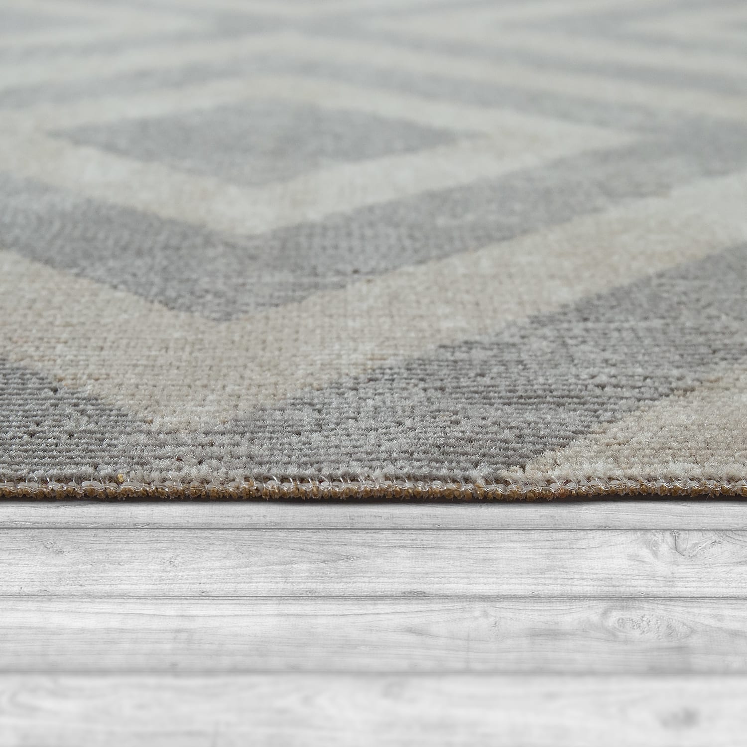 In- & outdoor-teppich Poco | Grau-Weiß | 160 cm rund