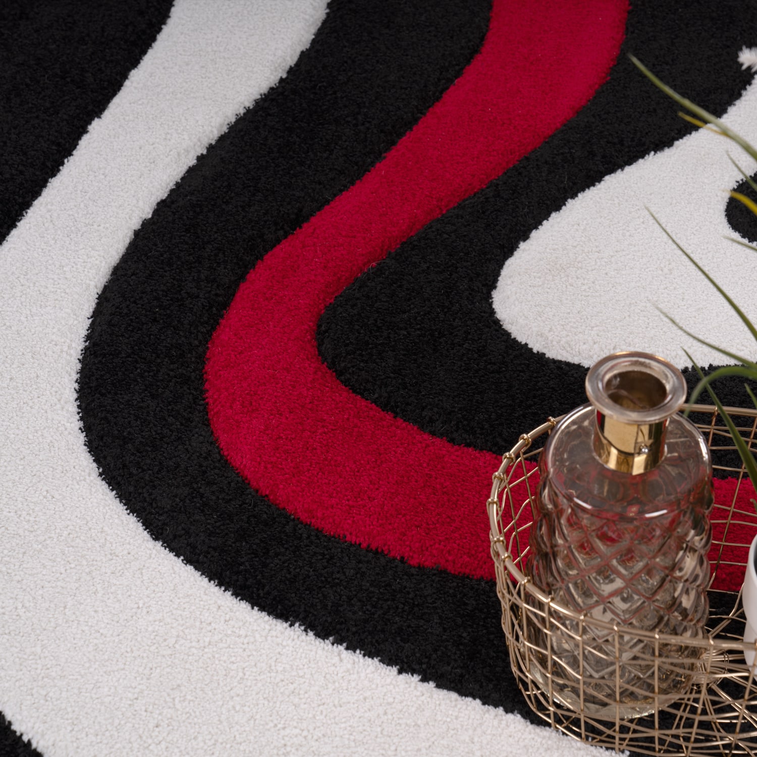 Moderner-Teppich Diamond Rot