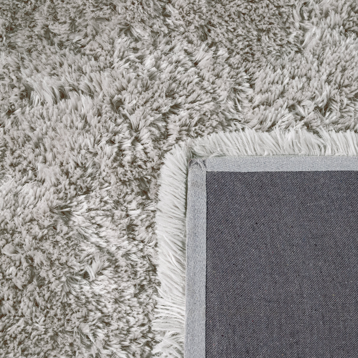 Hochflorteppich Akumal Grau