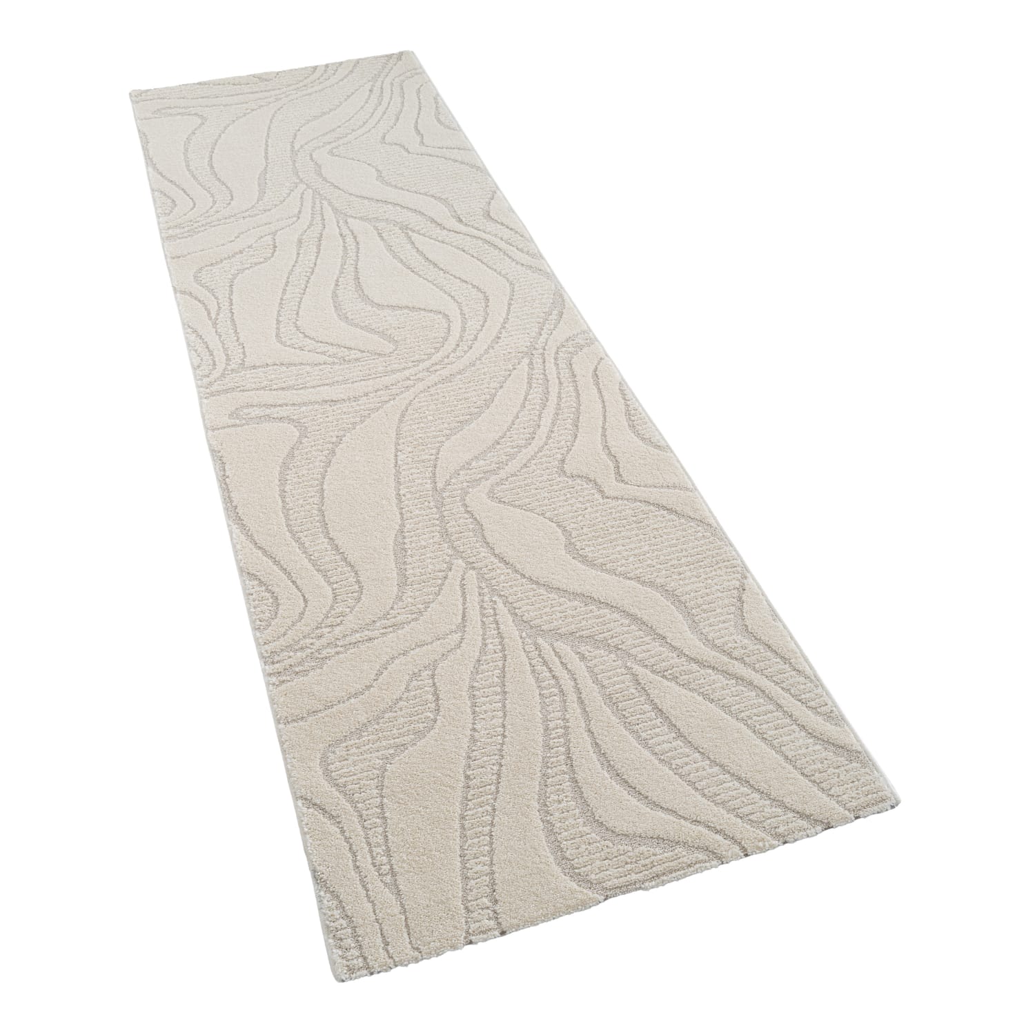Moderner-Teppich Aura Creme