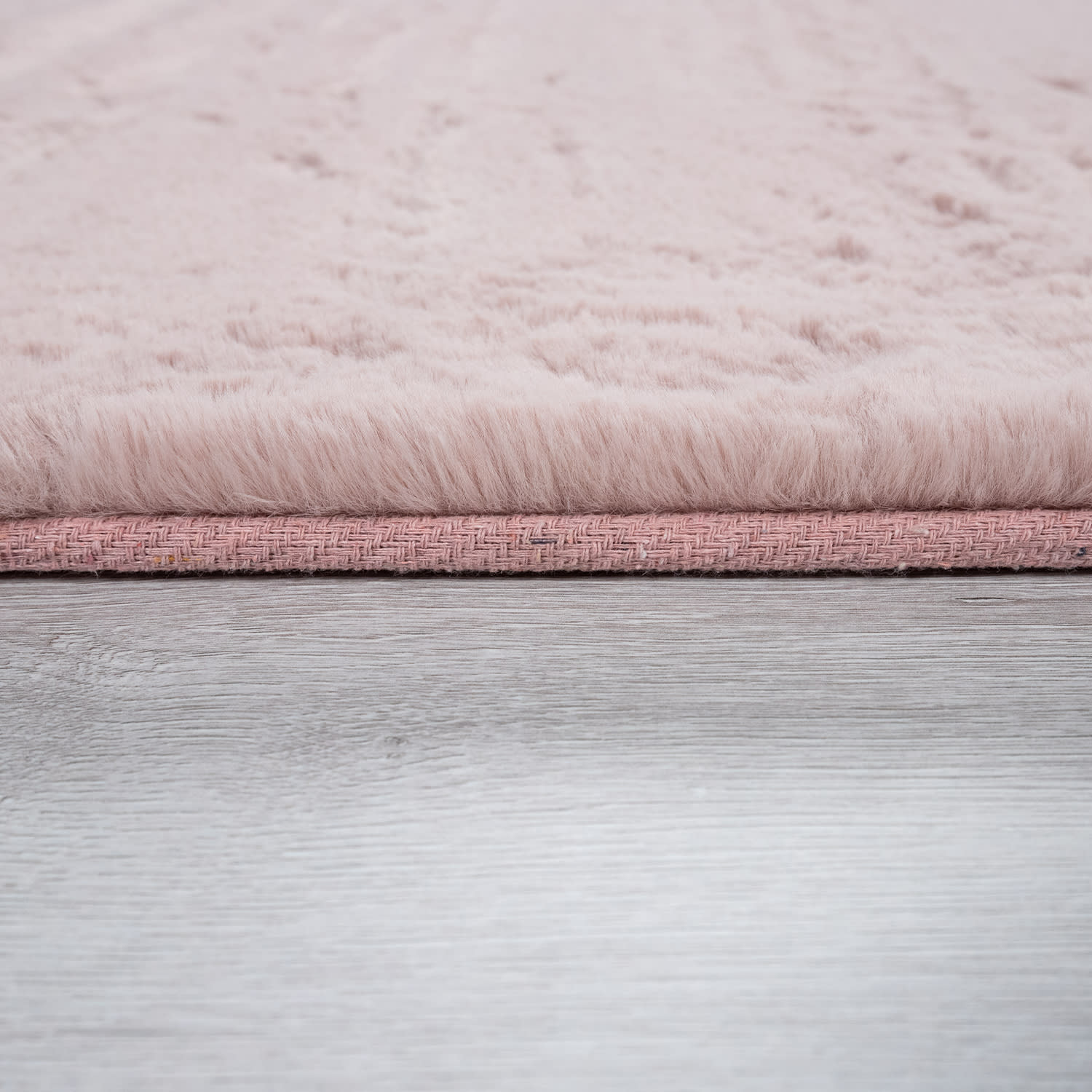 Fell-teppich Rabbit | Pink | 150x170 cm oval