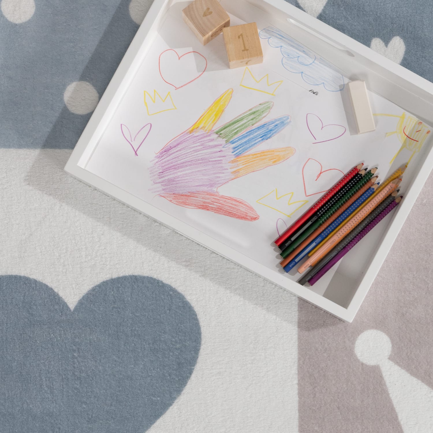 Kinder-Teppich Eliz Beige