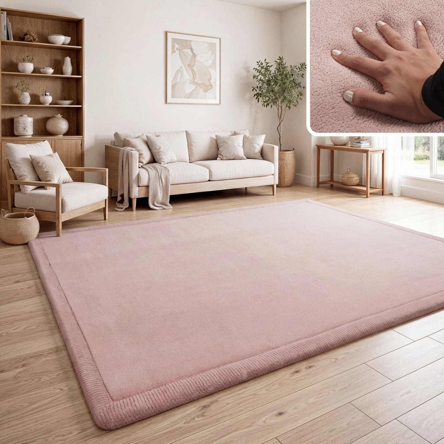 Kinderteppich waschbar Tatami Pink