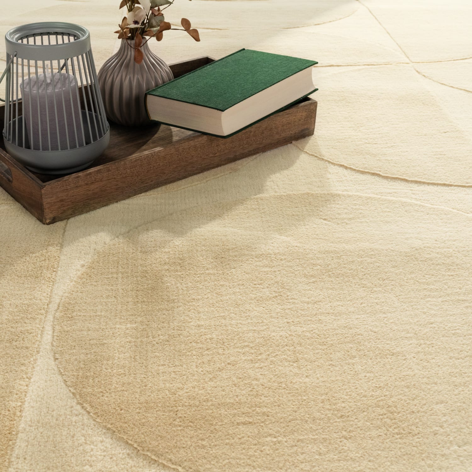 Fell-Teppich Lelystad Beige