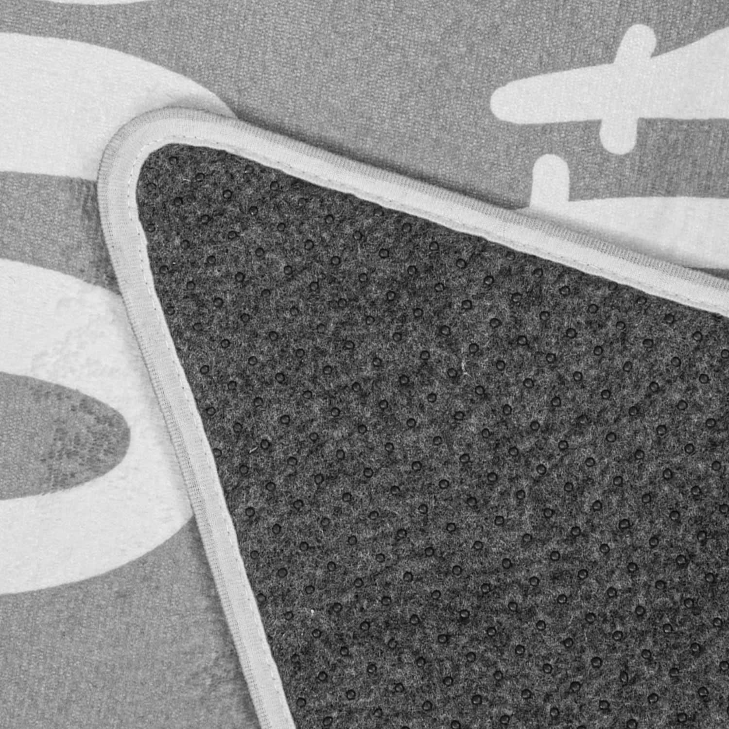 Kinderteppich waschbar Chicos Grau