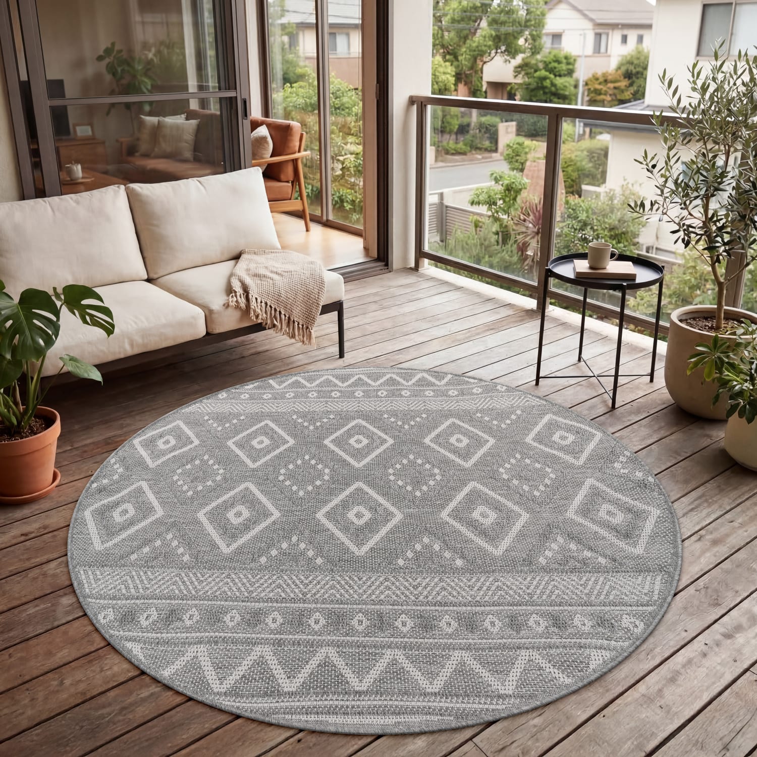 In- & Outdoor-Teppich Vermont Grau