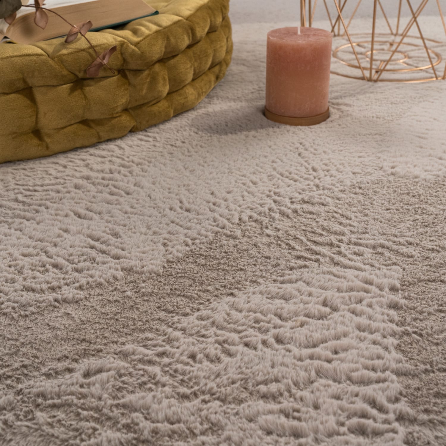 Flauschteppich Soft Beige