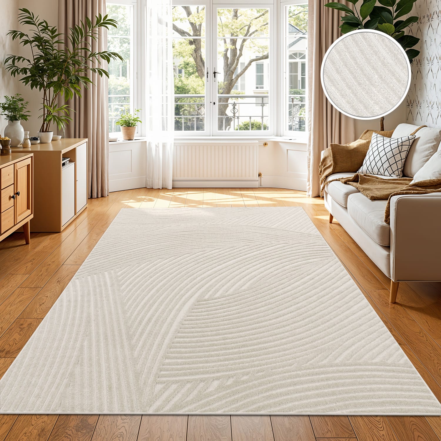 In- & Outdoor-Teppich Cotton Creme