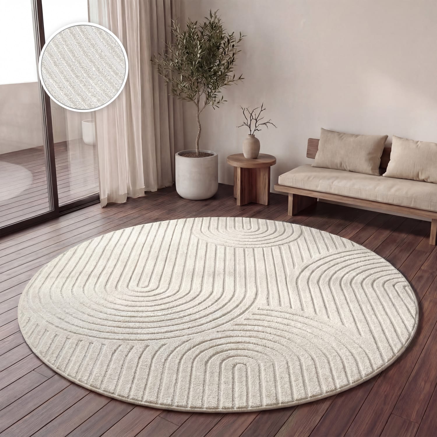 In- & Outdoor-Teppich Cotton Creme