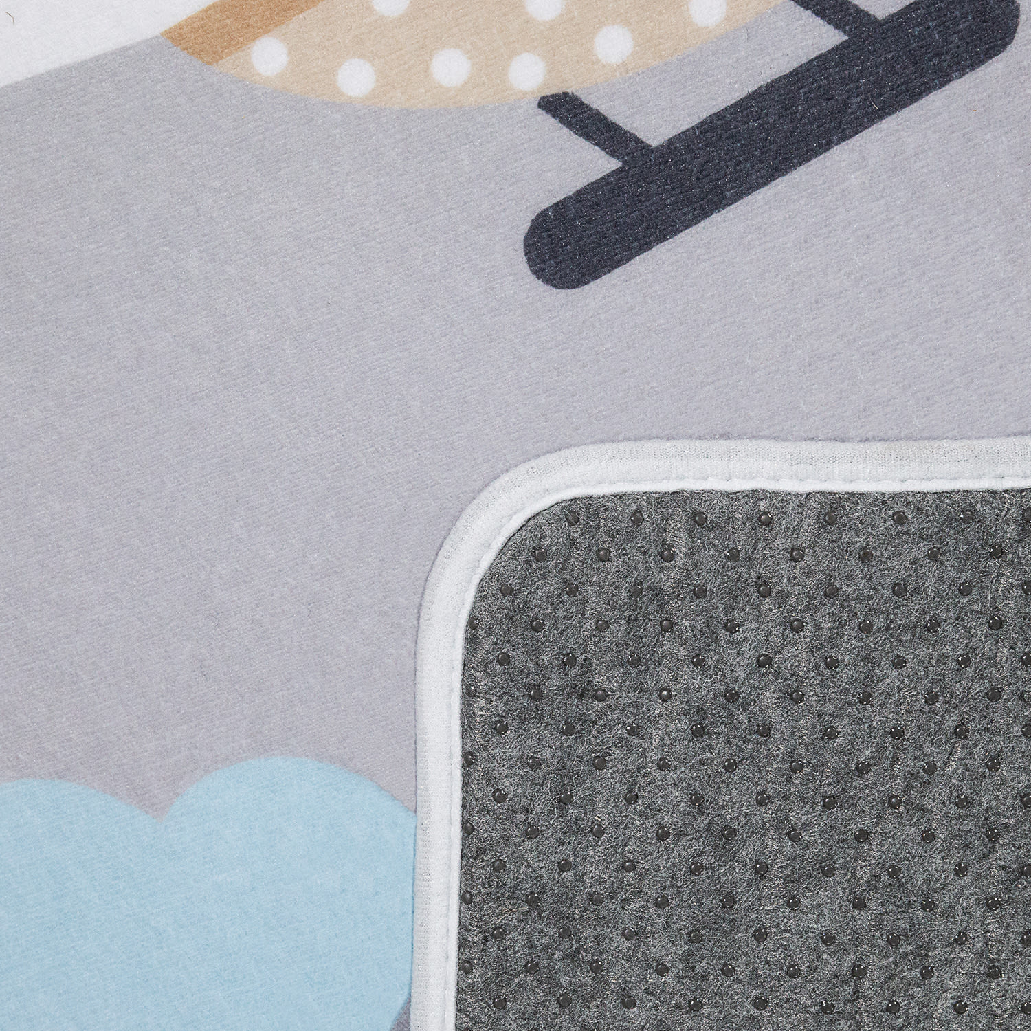 Kinderteppich waschbar Chicos Grau