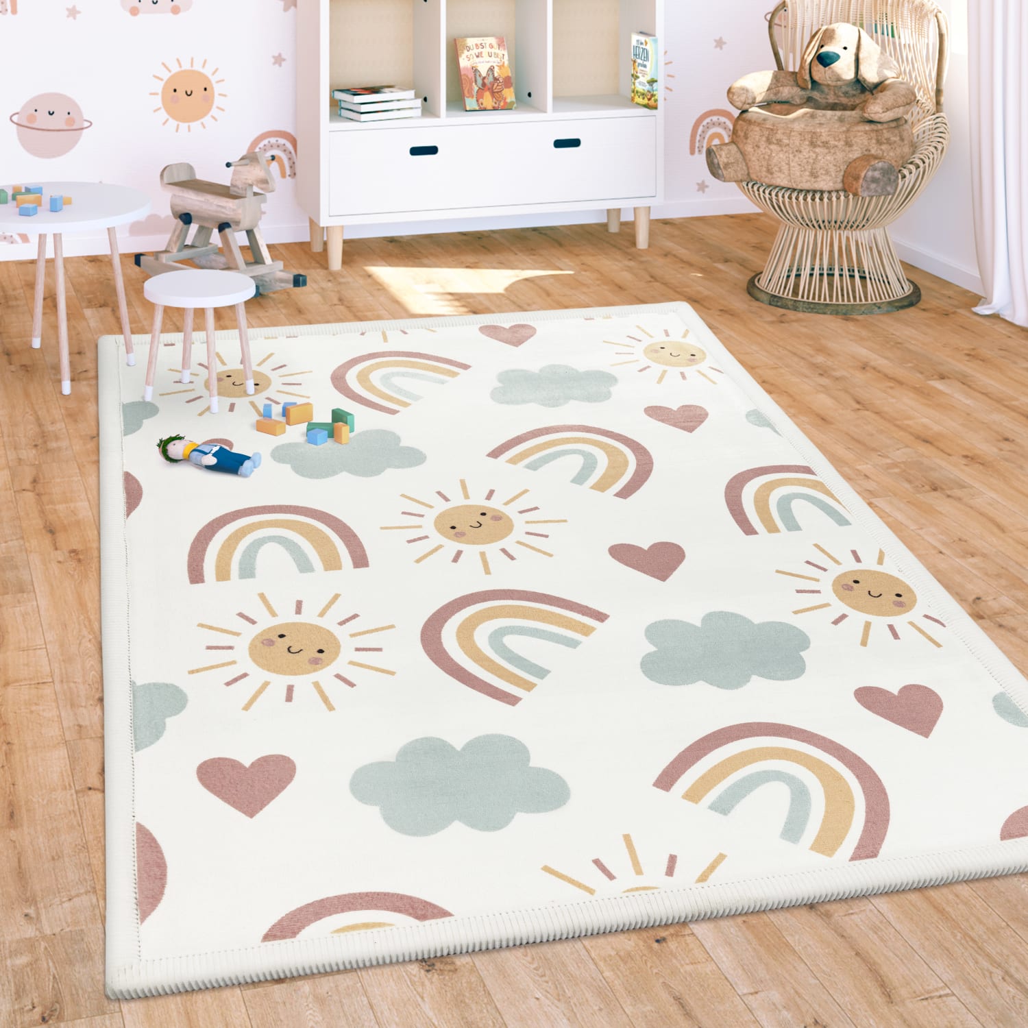 Kinderteppich waschbar Emilia