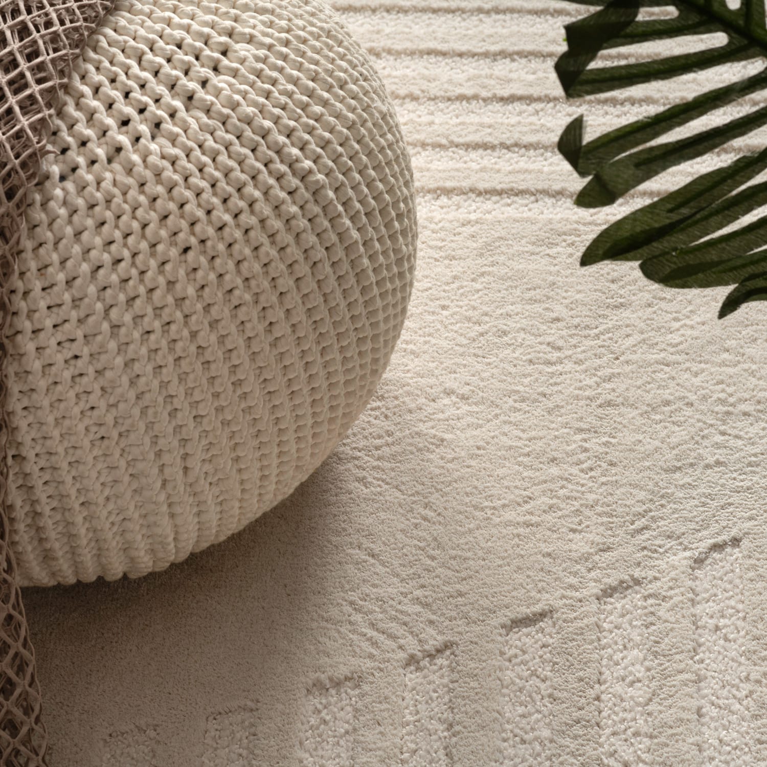 Moderner-Teppich Samos Creme