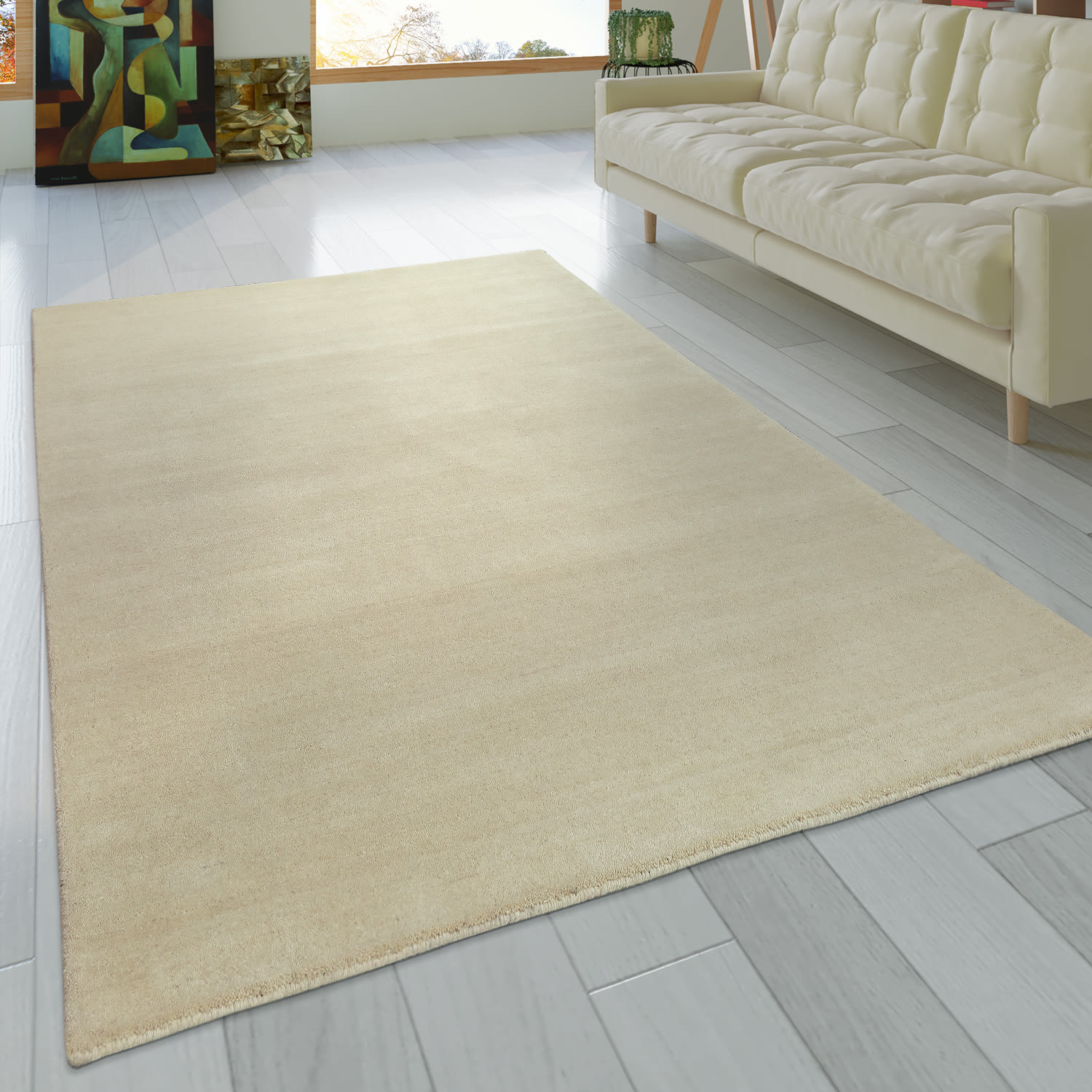Gabbeh Teppich Atlas Creme