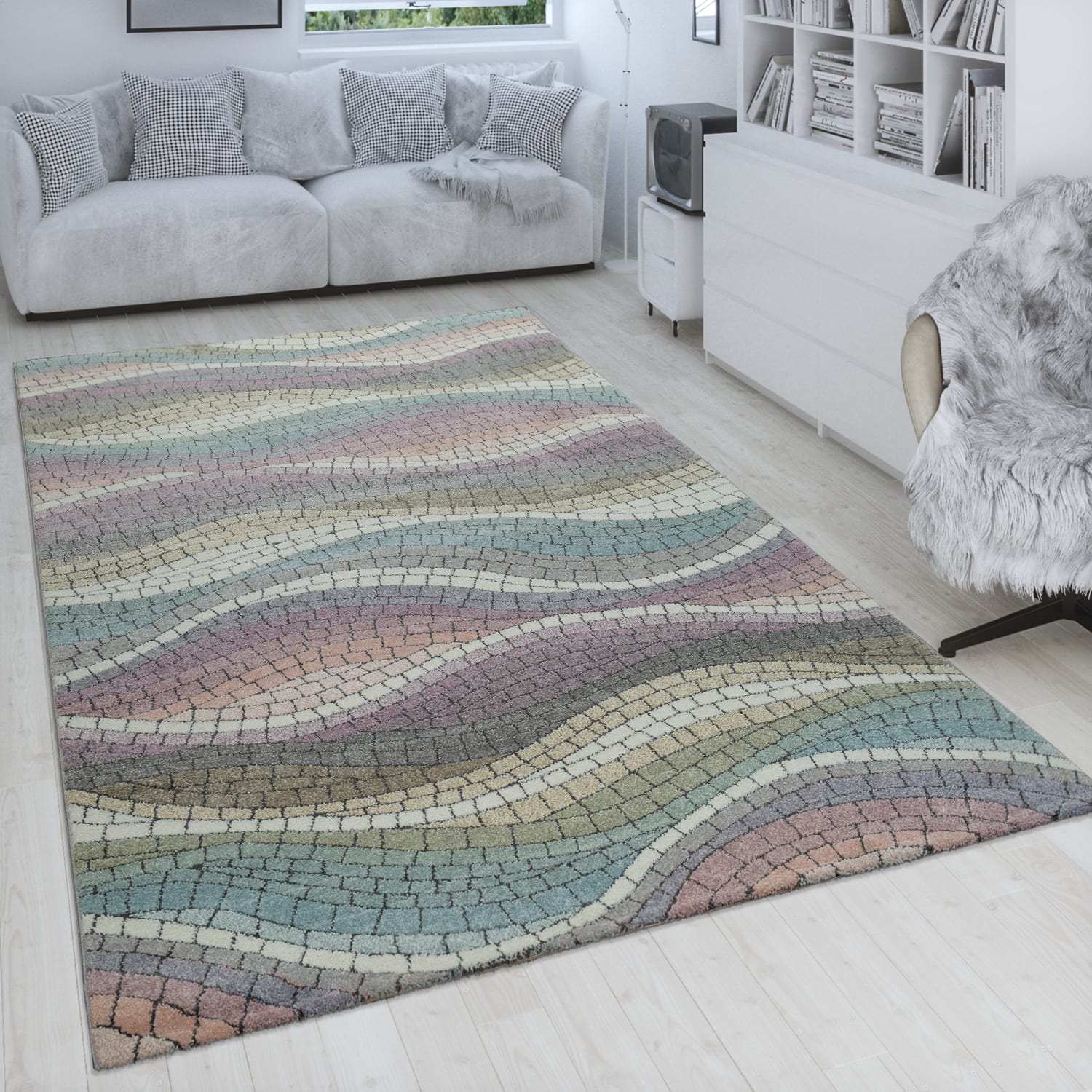Teppich Apisto Mehrfarbig
