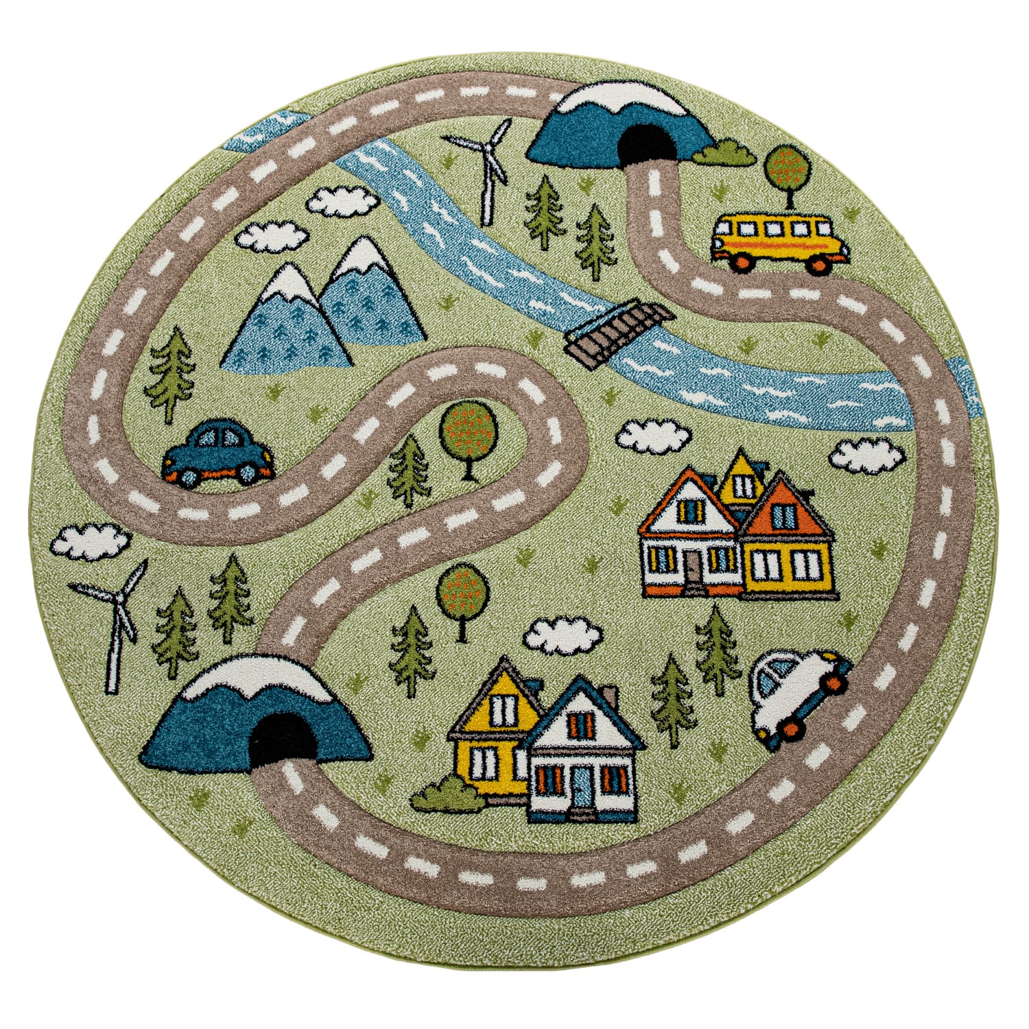 Kinder-Teppich Volta Grün