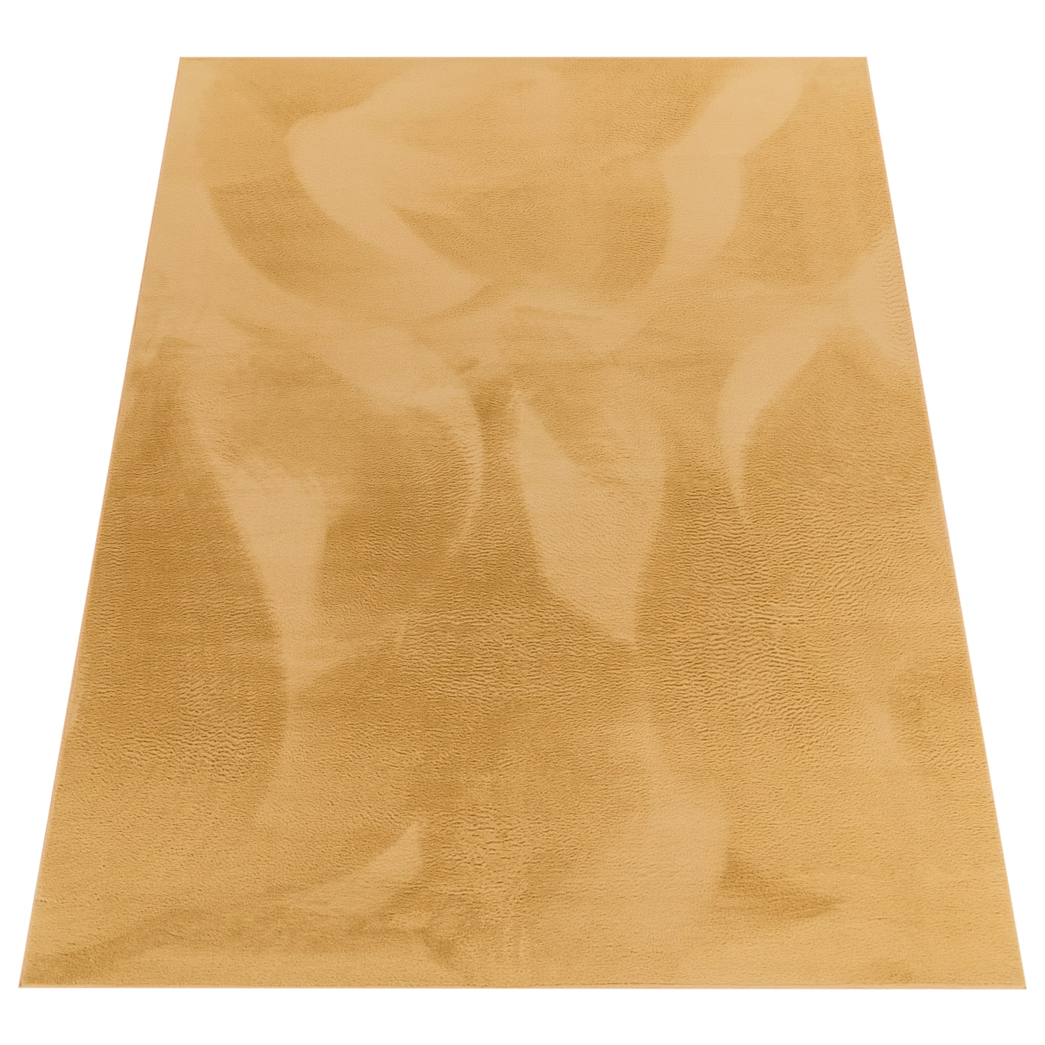 Flauschteppich Soft Gelb