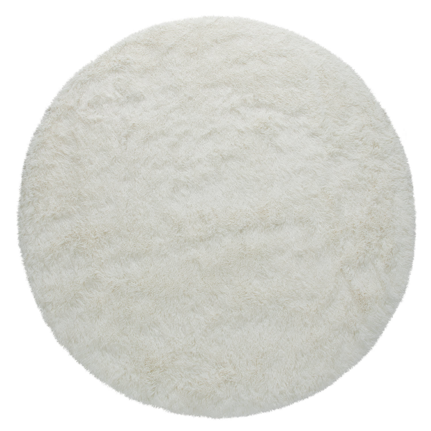 Hochflorteppich Silky Weiß
