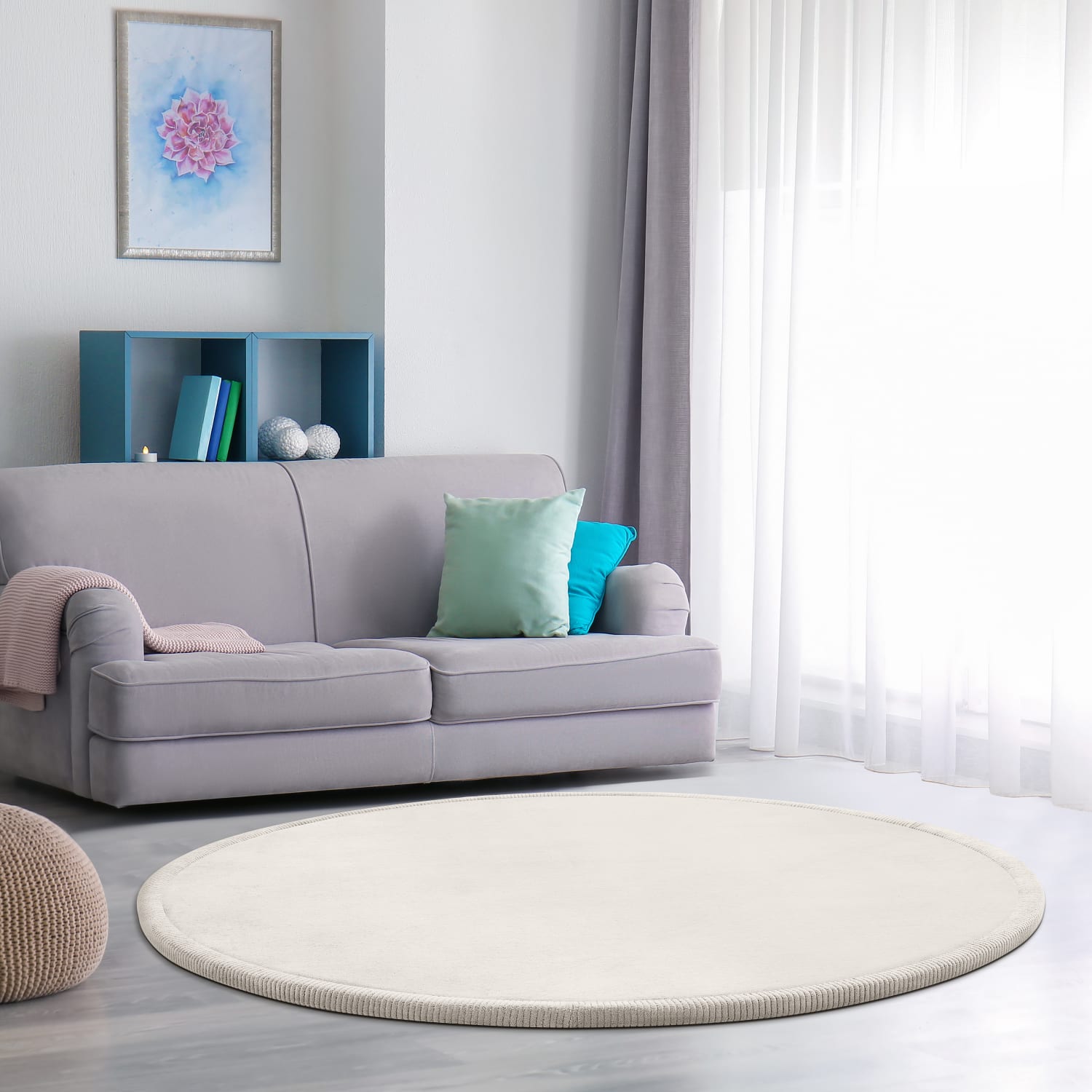 Kinderteppich waschbar Tatami Creme