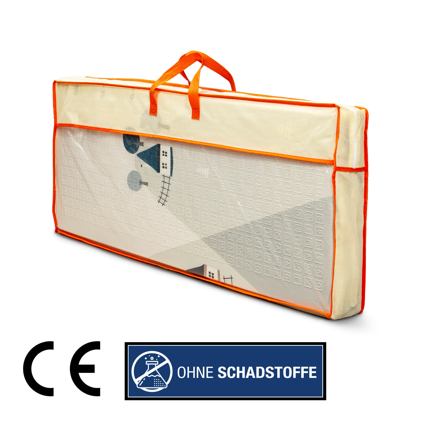 Spielteppich faltbar Folding Mat Weiß