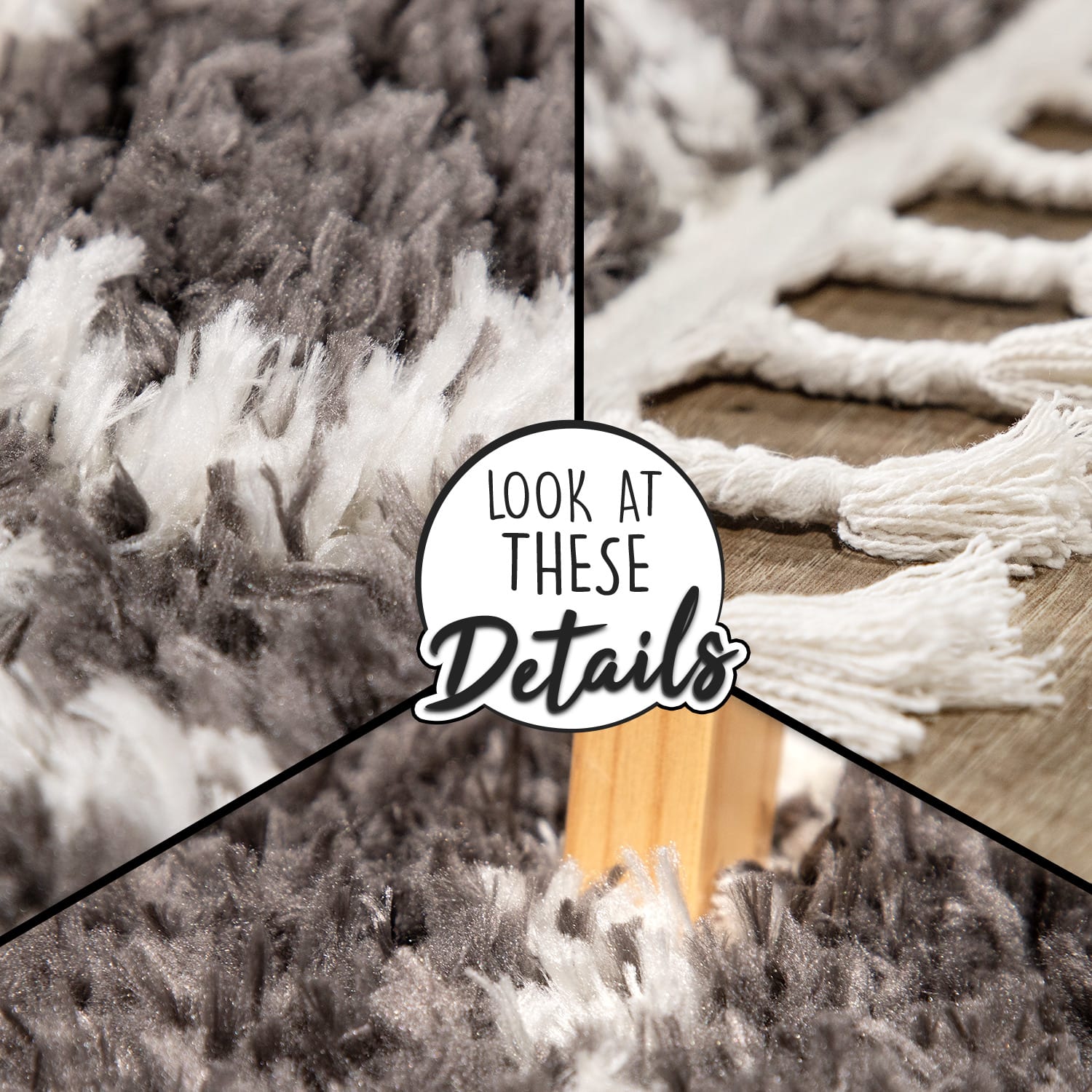 Hochflorteppich Orebro Anthrazit