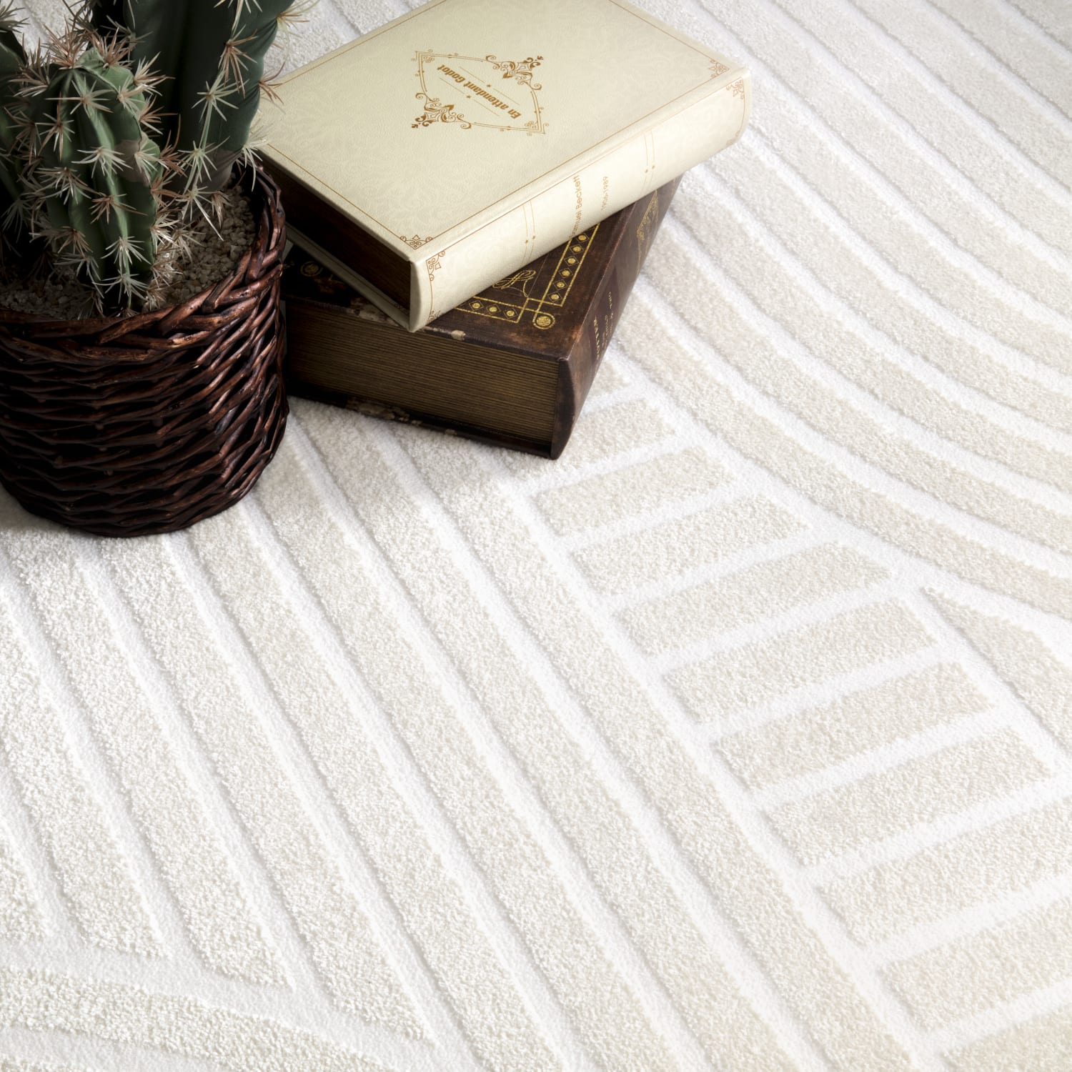 Moderner-Teppich Luzern Creme