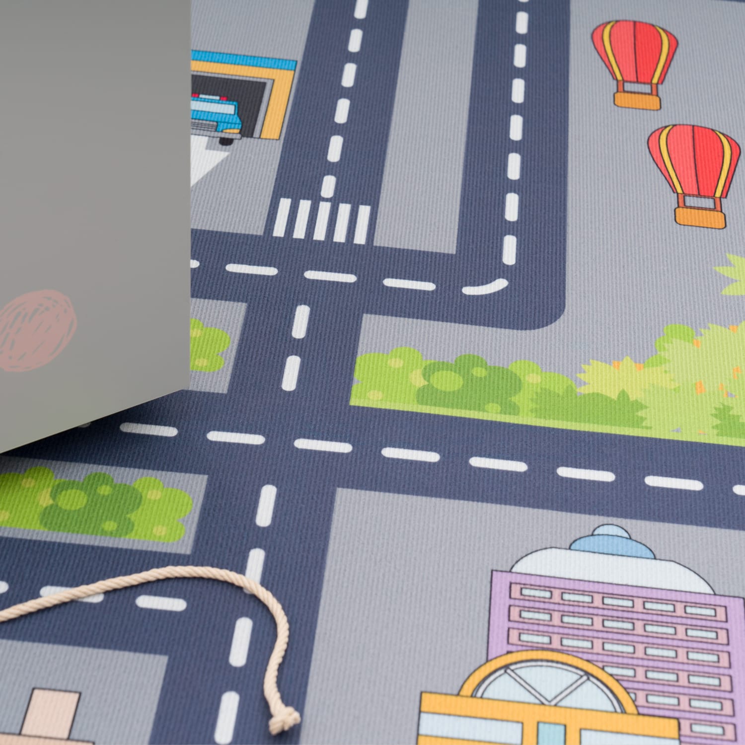 Kinder-Teppich Bino Grau