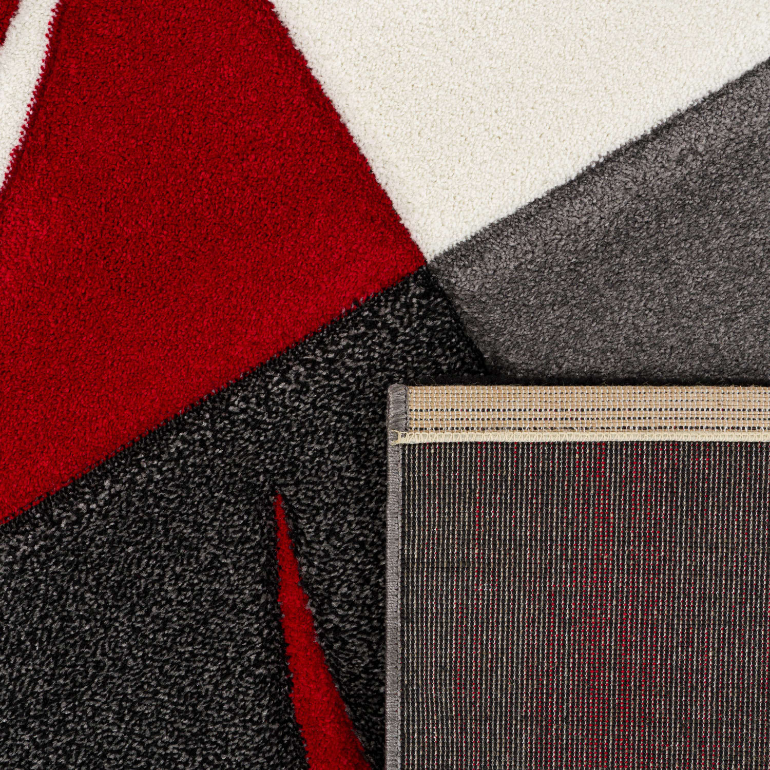 Moderner-Teppich Diamond Rot