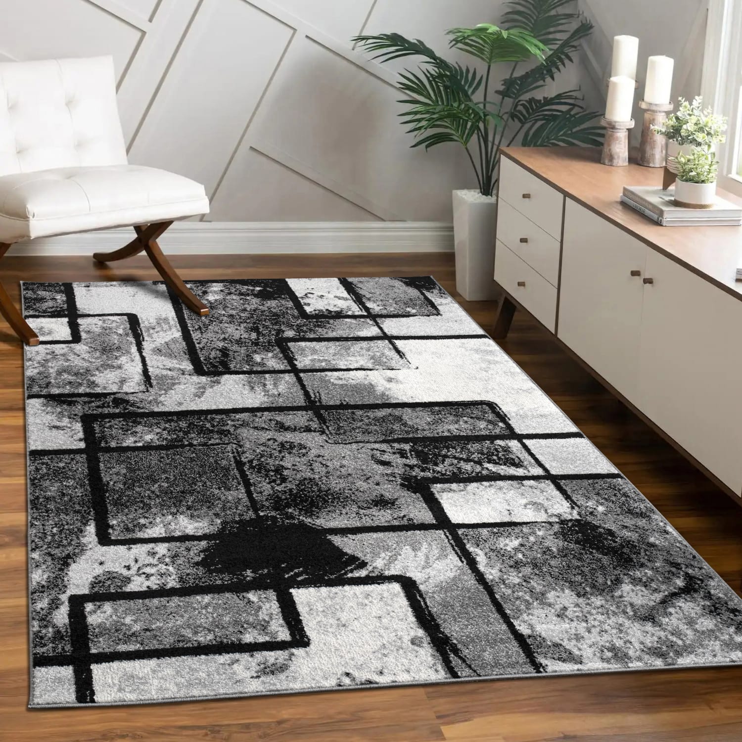 Teppich Mondial | Grau | 60x100 cm