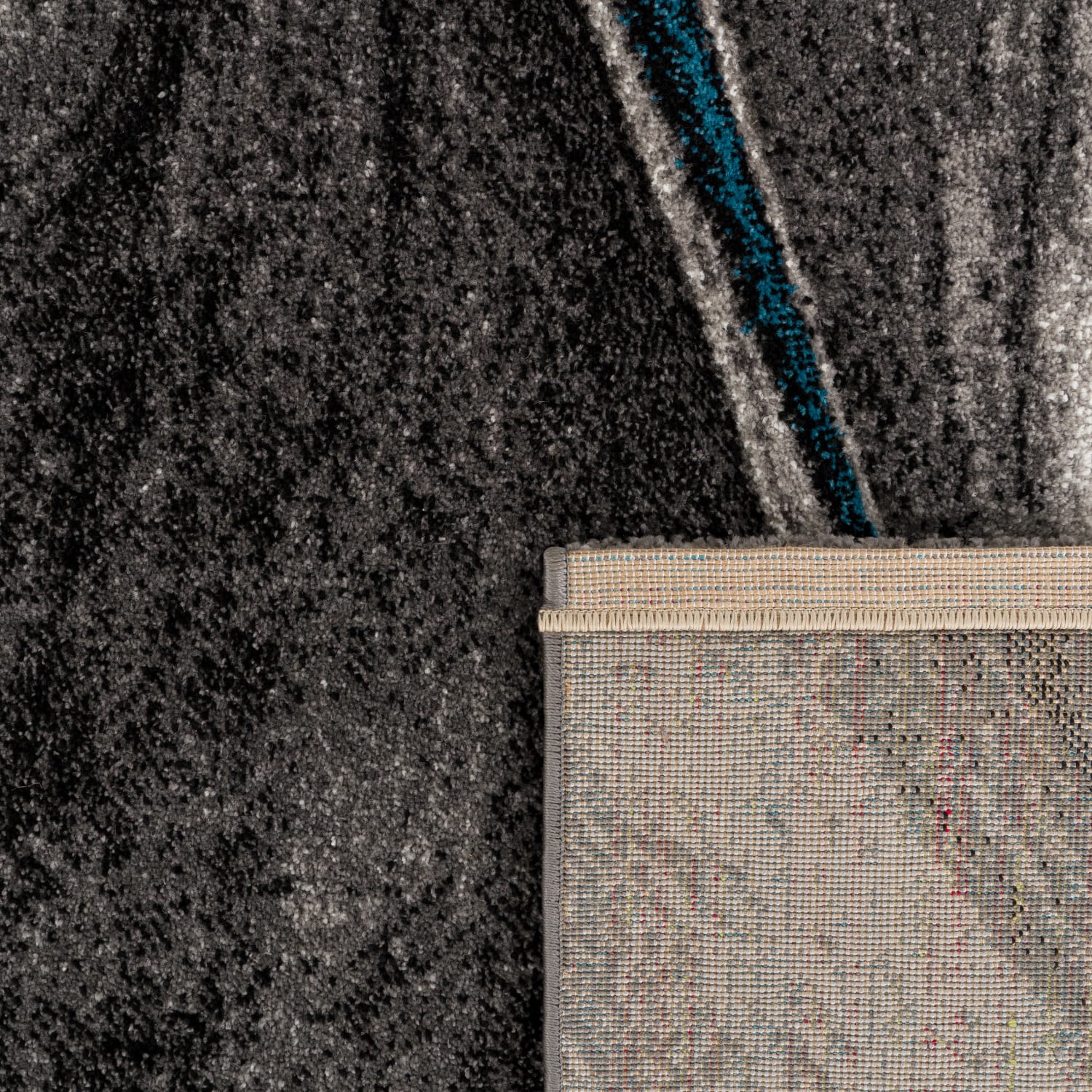 Moderner-Teppich Brilliance Grau-Blau