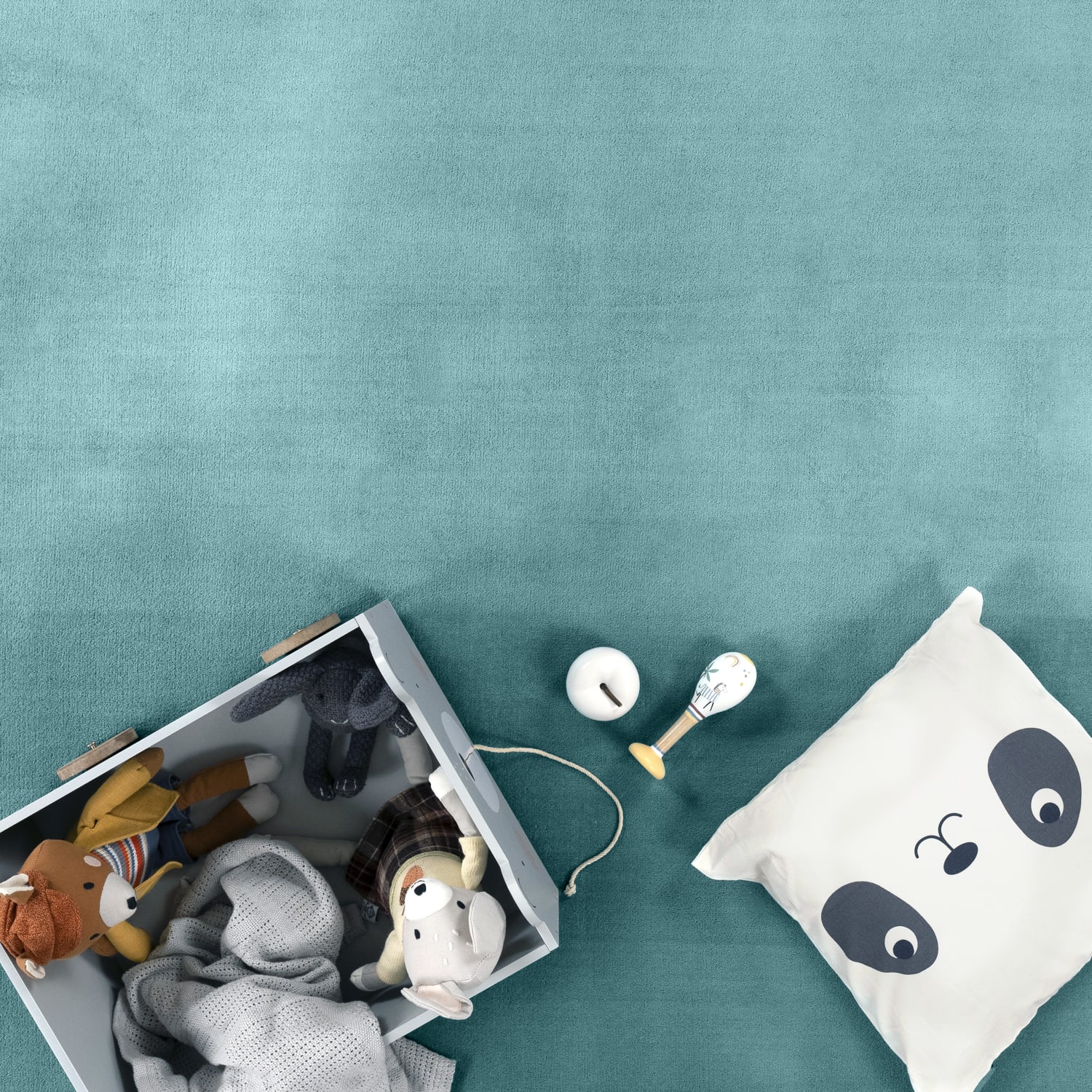 Kinderteppich waschbar Tatami Blau